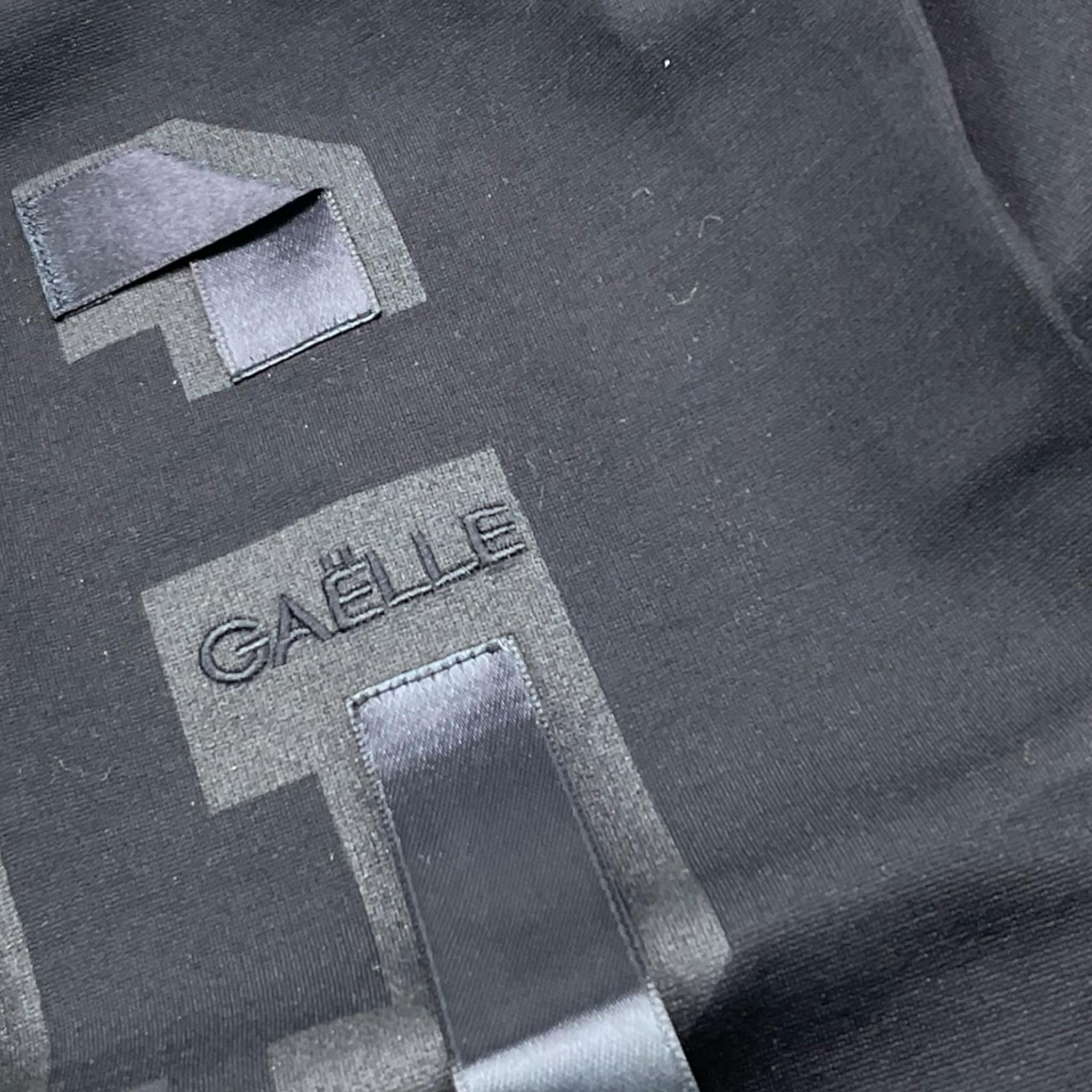 GAELLE felpa chiusa girocollo tinta unita con logo Nero per Bambina 2741F00414X NERO GAELLE