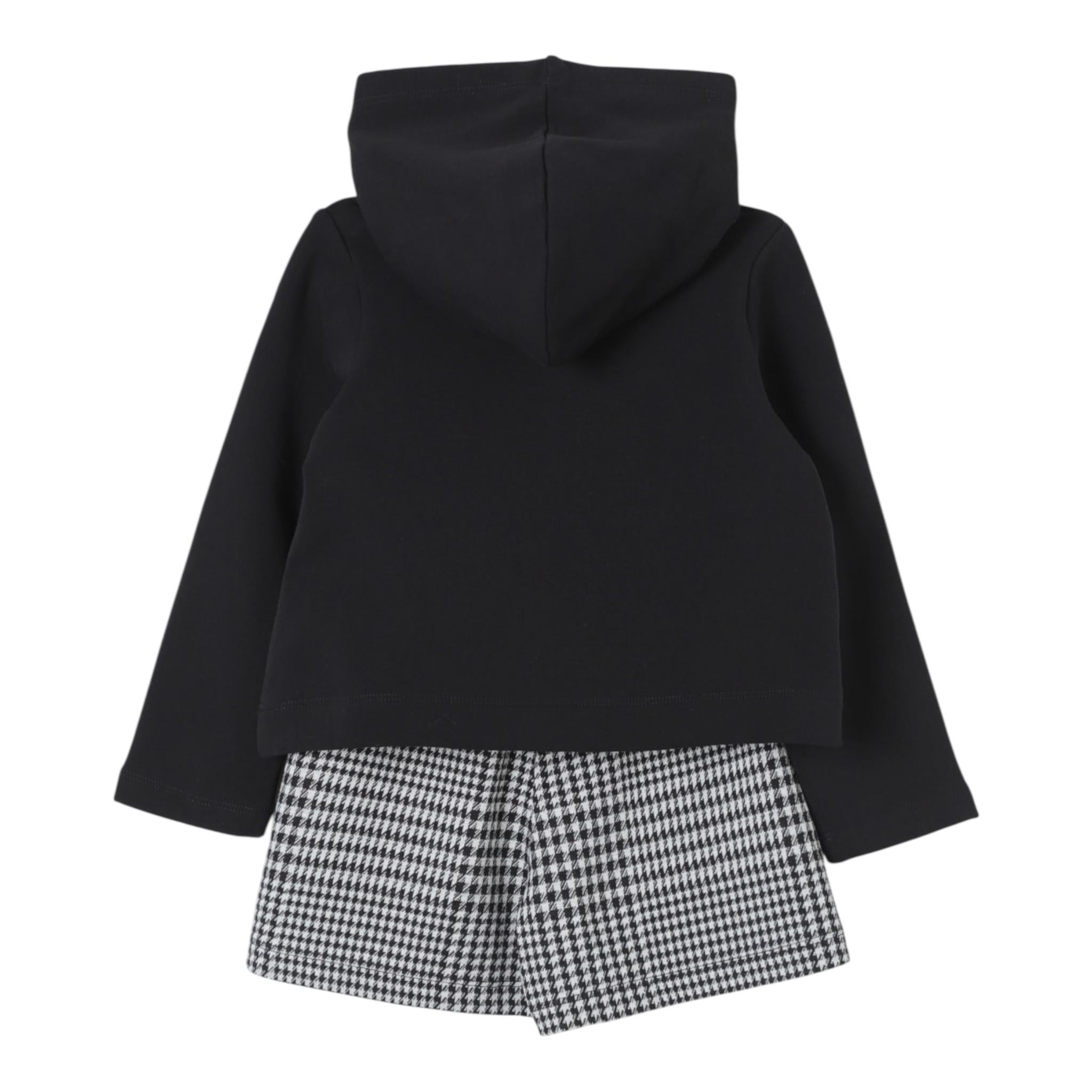 LIU JO completo 2pz felpa-short bicolore Bianco/nero per Bambina KF4112J4794 BIANCO/NERO LIU JO