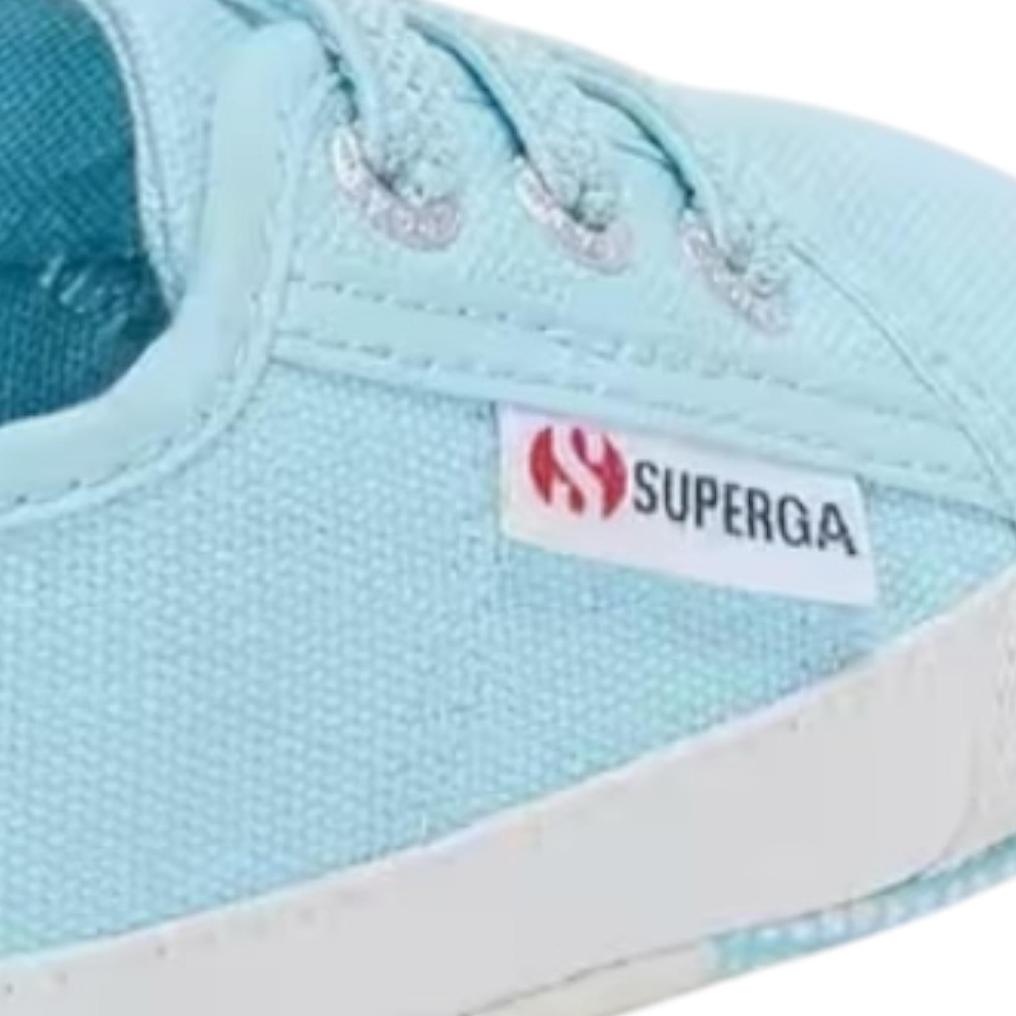 SUPERGA sneakers tinta unita con lacci Azzurro per Neonato S1116JW AZZURRO SUPERGA