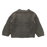 MINI BANDA cardigan tinta unita con bottoni Grigio per Neonato 37650 GRIGIO MINI BANDA