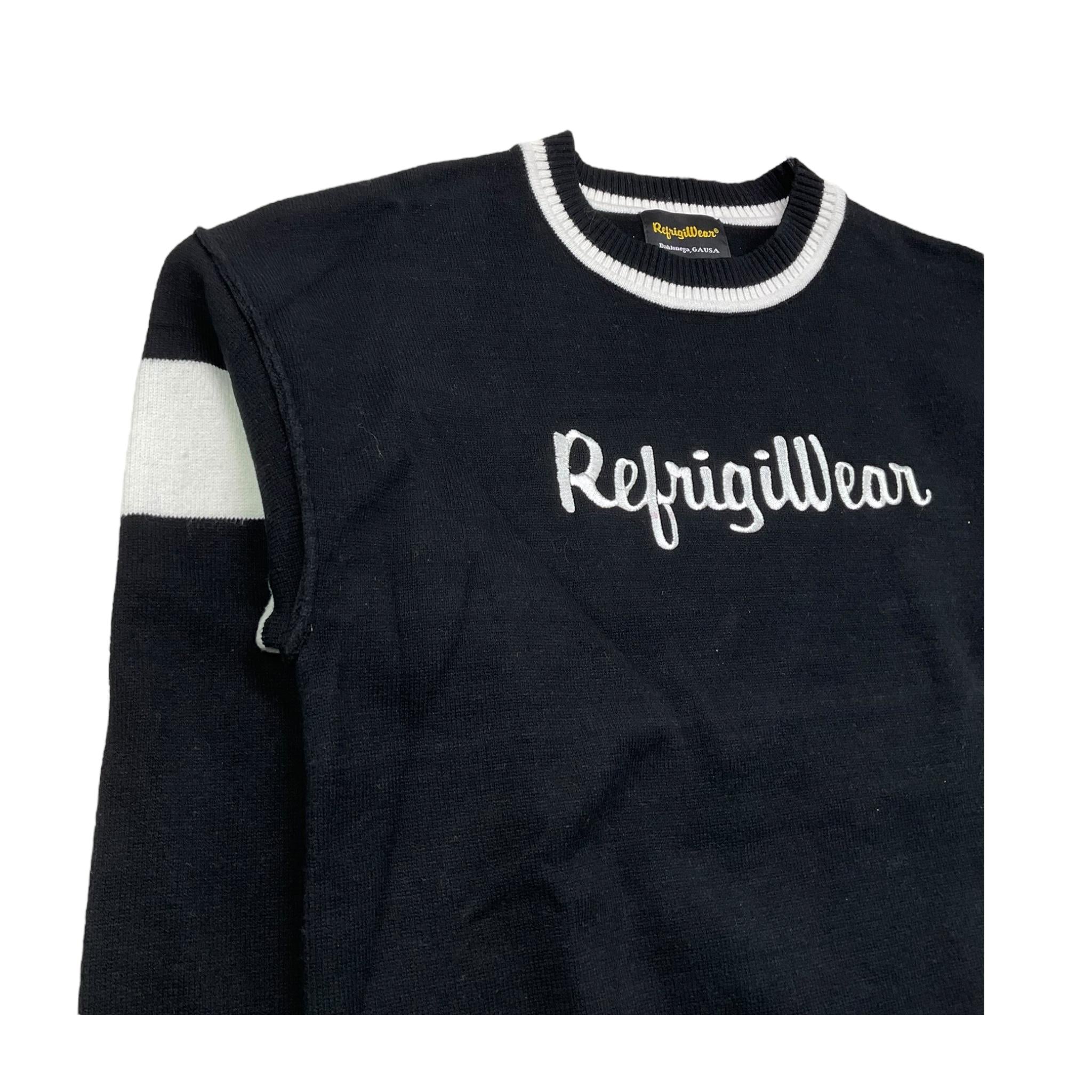 REFRIGIWEAR maxi maglia tinta unita con loogo Nero per Bambina RWG182 NERO REFRIGIWEAR