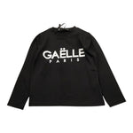 GAELLE shirt girocollo tinta unita con stampa Nero per Bambina 2741M00316 NERO GAELLE