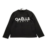 GAELLE shirt girocollo tinta unita con stampa Nero per Bambina 2741M00316 NERO GAELLE