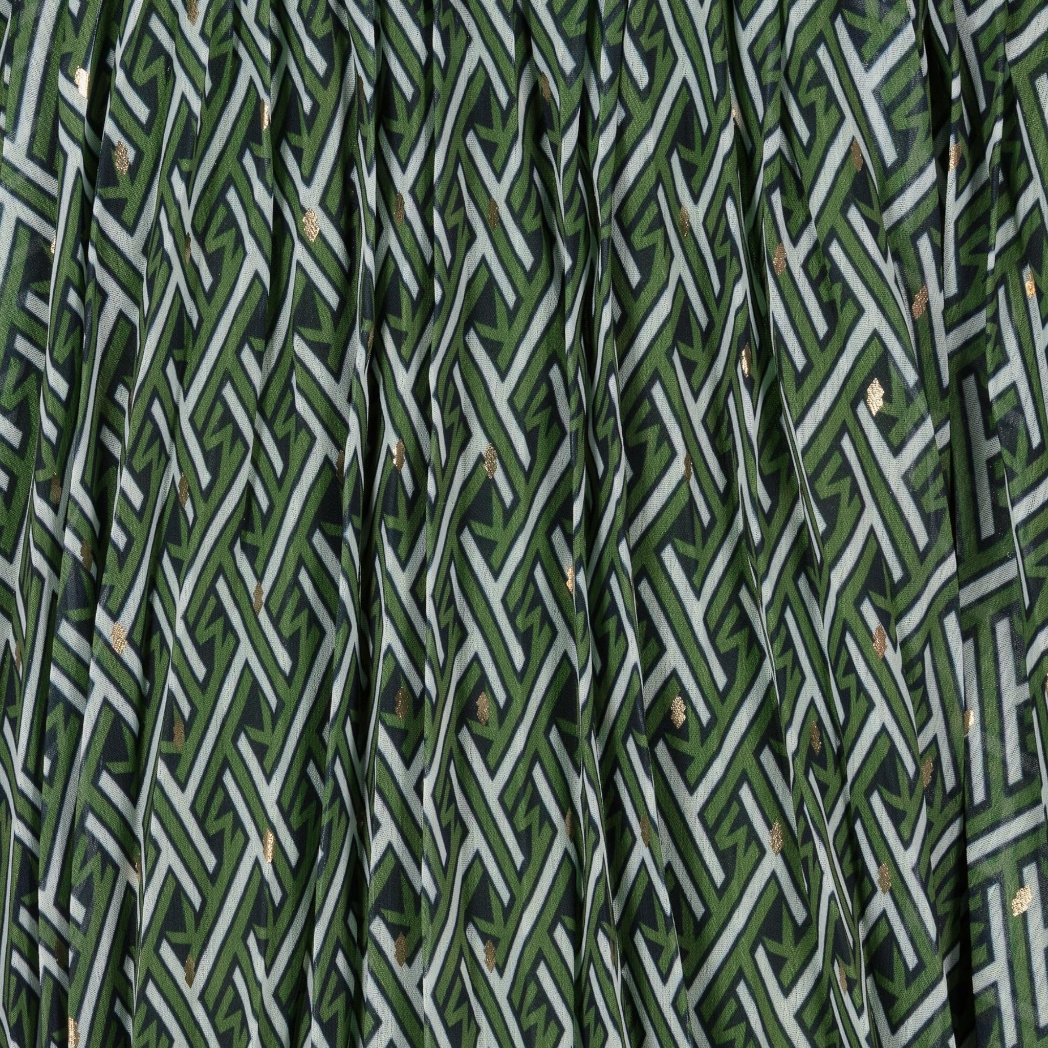 MICHAEL KORS abito tinta unita logato Verde per Bambina R12175 VERDE MICHAEL KORS