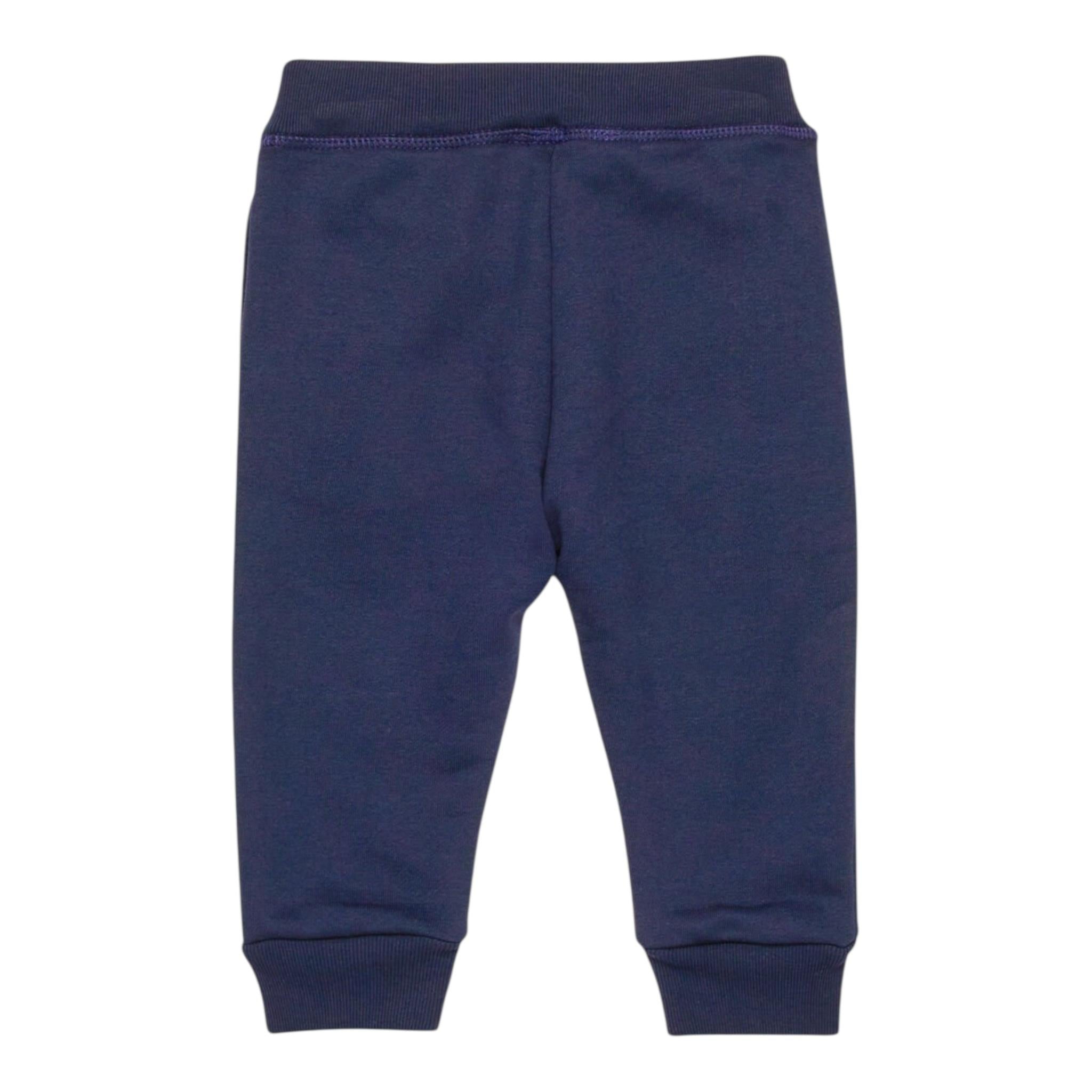 DSQUARED2 pantalone tuta tinta unita con logo Blu per Neonato DQ2498 BLU DSQUARED2