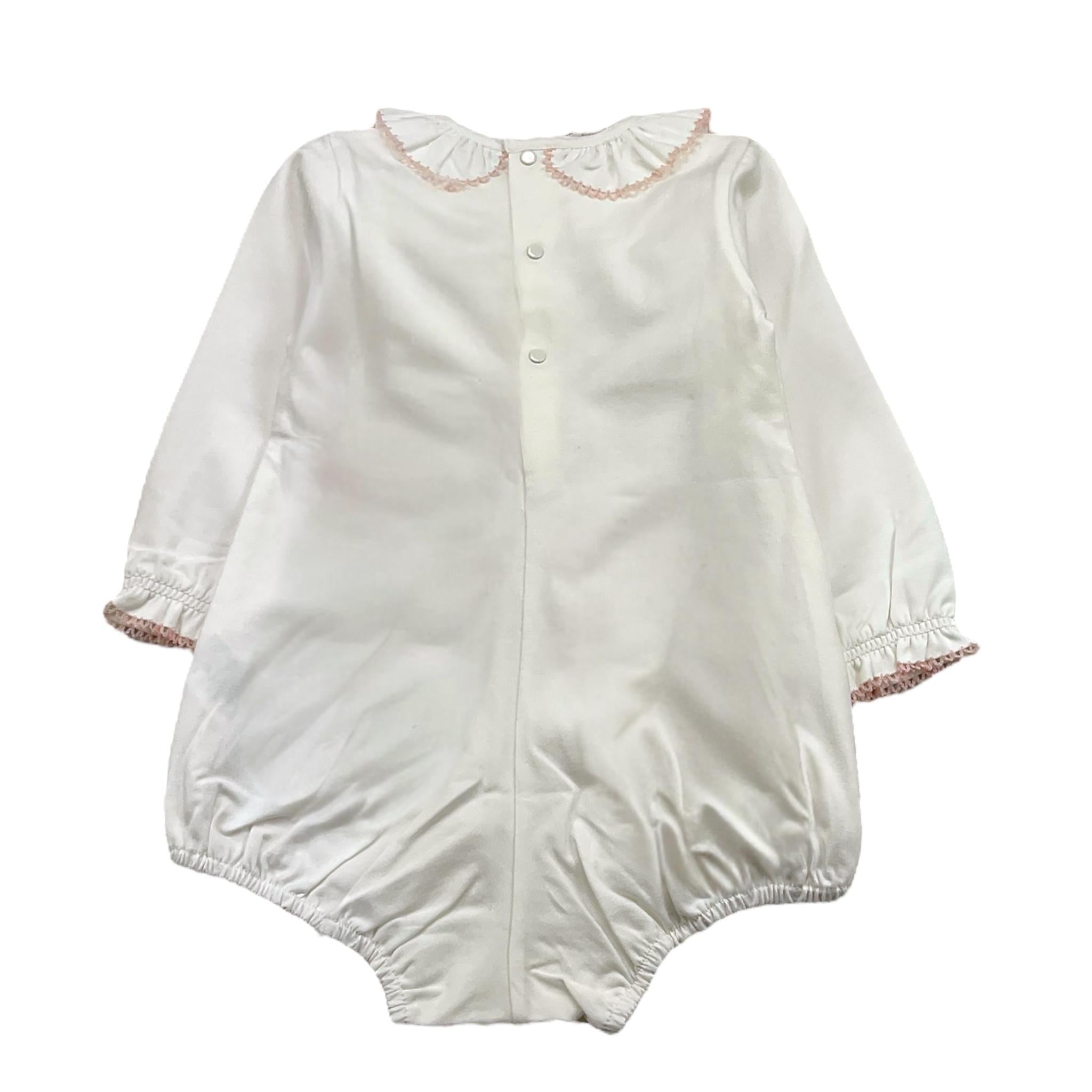 PAZ RODRIGUEZ body tinta unita con colletto Bianco per Neonata 02089079K BIANCO PAZ RODRIGUEZ