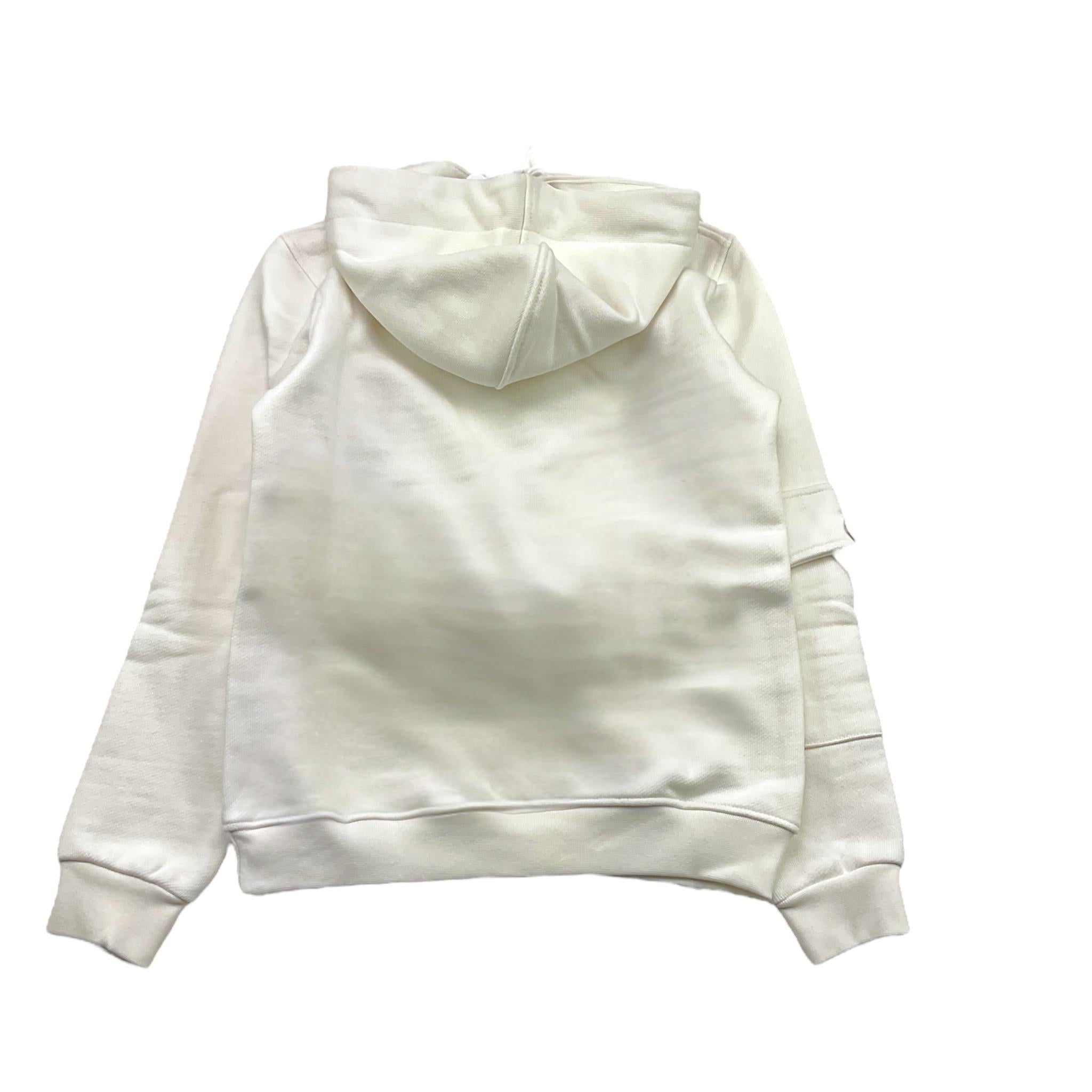 MCU felpa tinta unita con cappuccio e brillantini Bianco per Bambina MCUK6001 BIANCO MCU