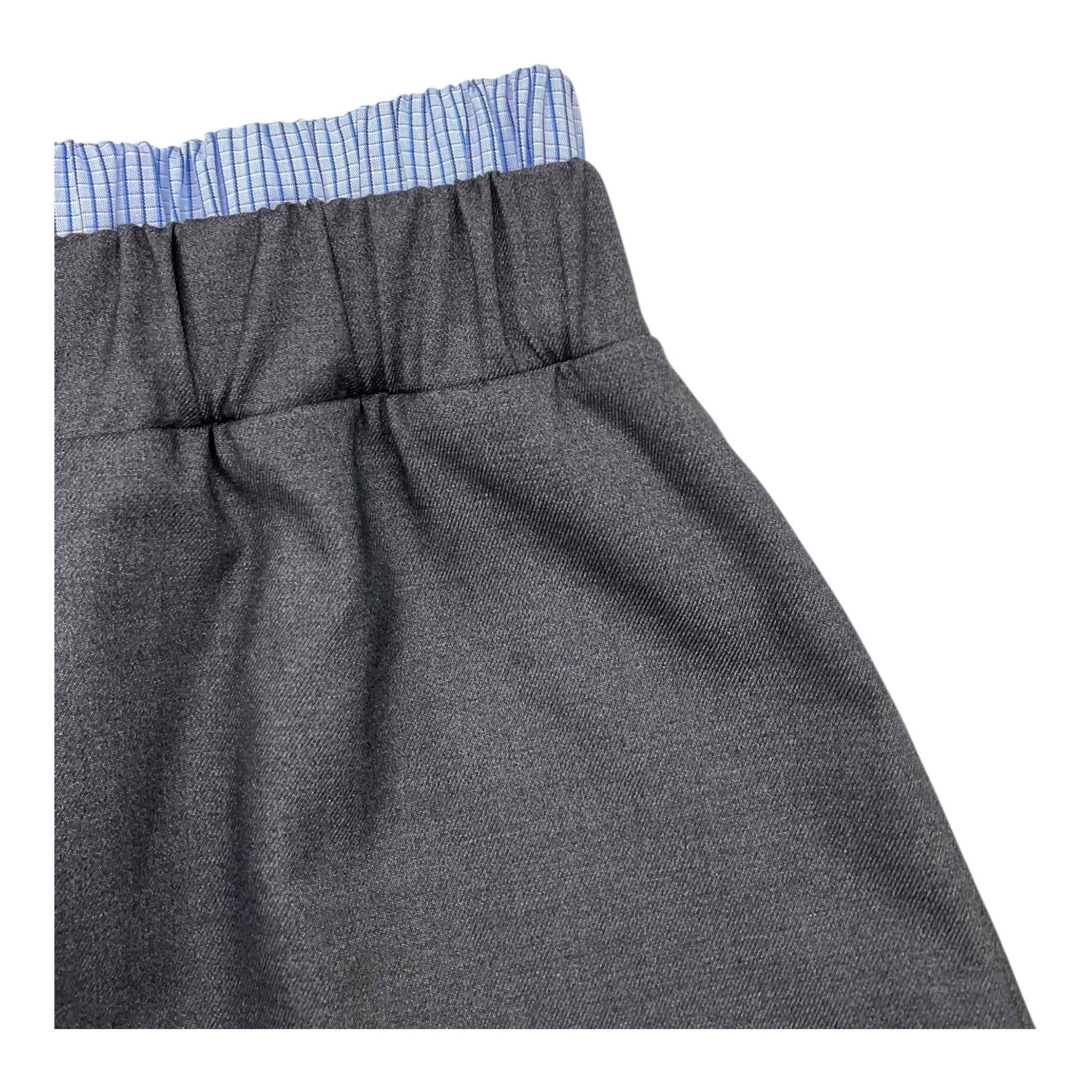 VICOLO short tinta unita con elastico in vontrasto Grigio per Bambina 3142S00081X GRIGIO VICOLO