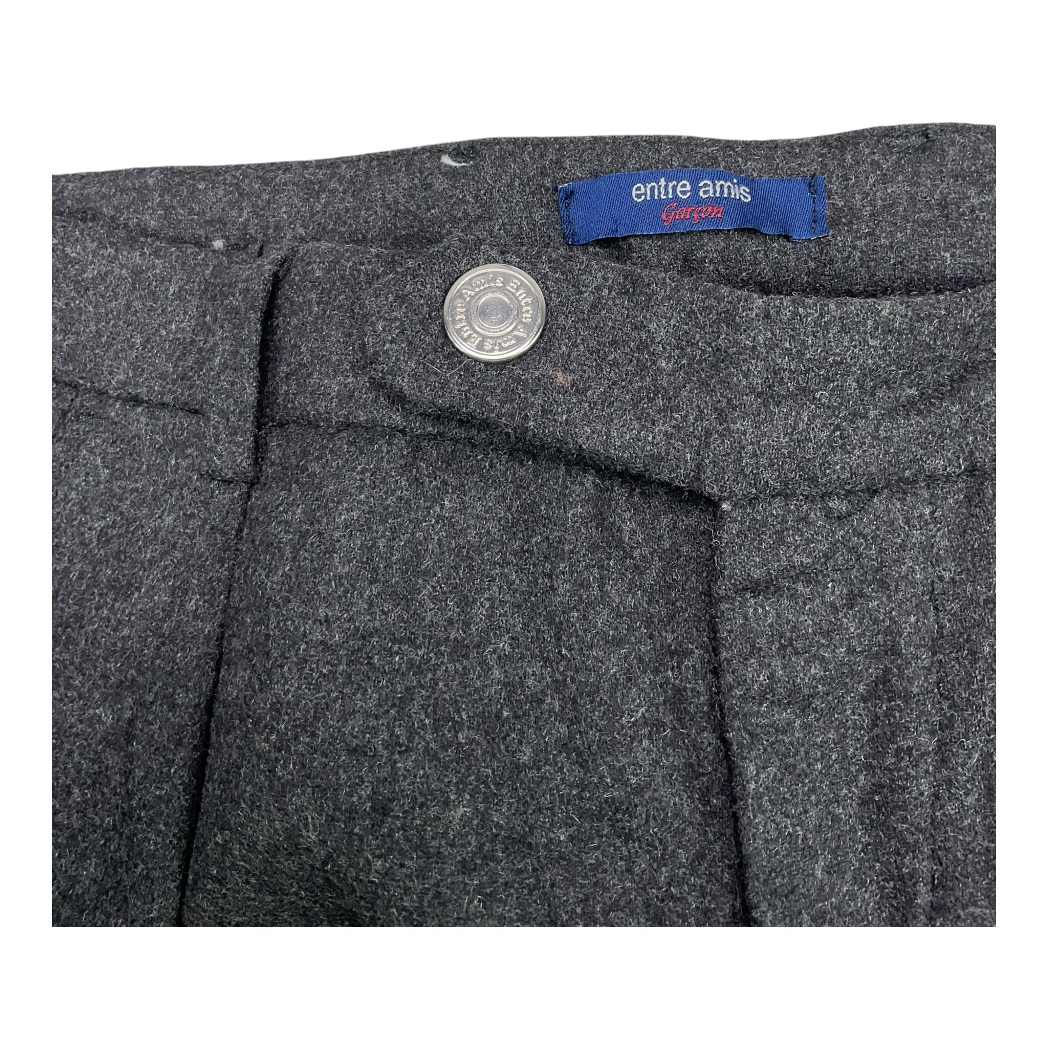 ENTRE AMIS pantalone tinta unita con girovita regolabile Grigio per Bambino PAN1200 GRIGIO ENTRE AMIS