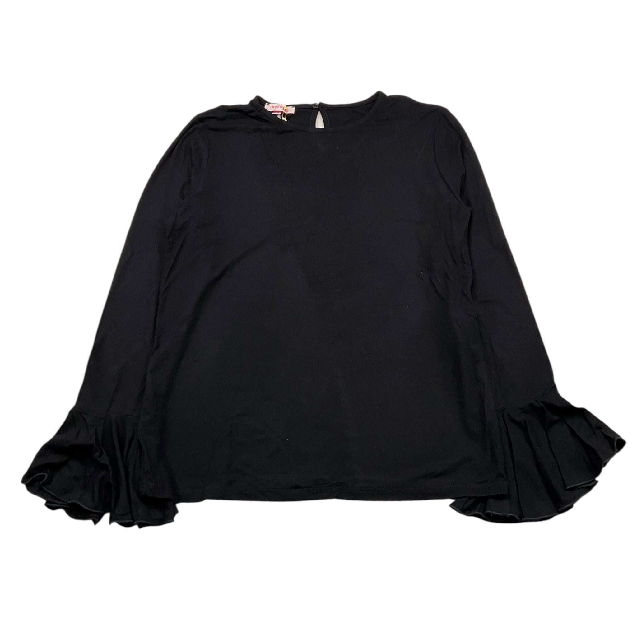 IMPERIAL KIDS shirt tinta unita con rouches Nero per Bambina FJ63230G68 NERO IMPERIAL KIDS