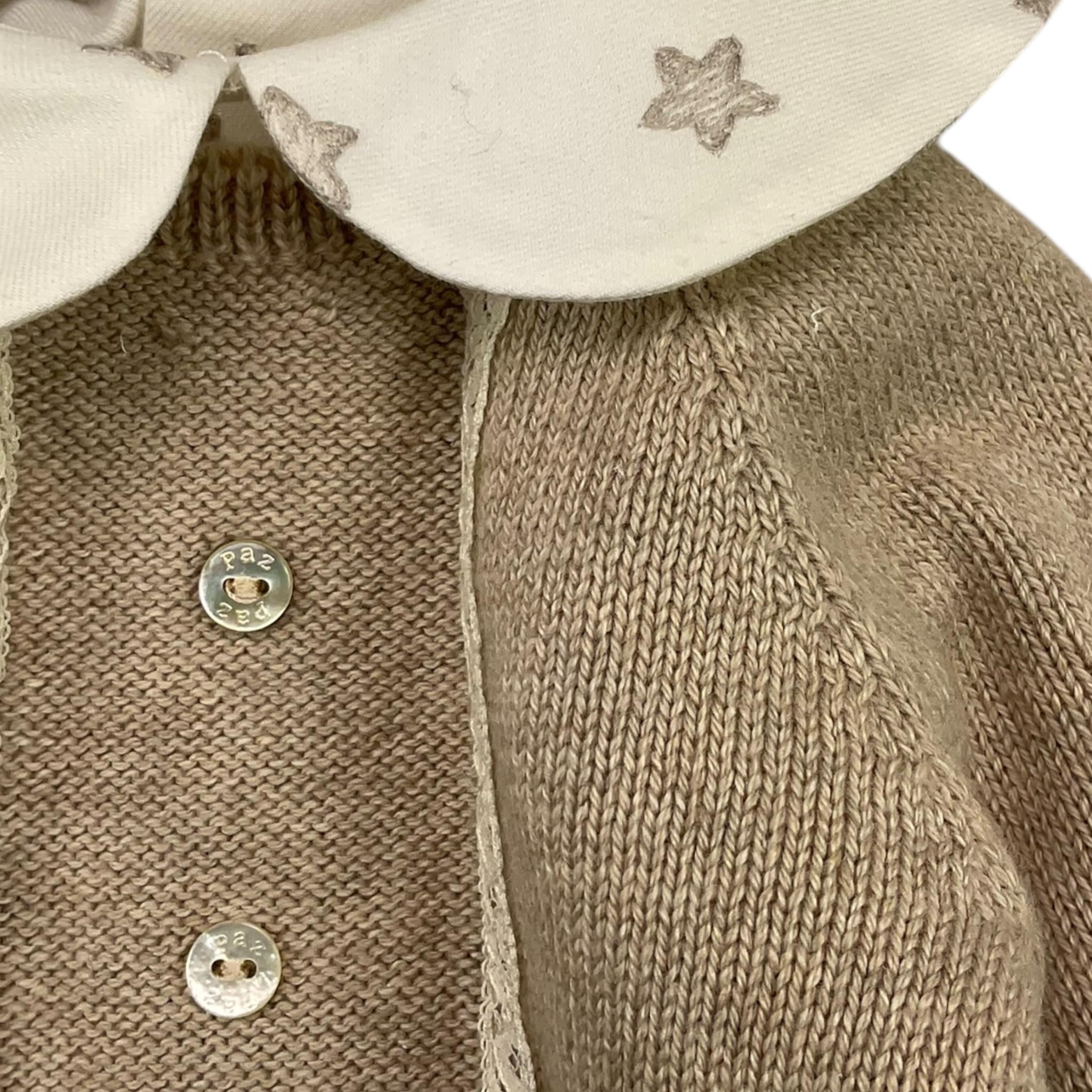 PAZ RODRIGUEZ completo 3pz maglia-camicia-culotte Beige per Neonata 006151906 BEIGE PAZ RODRIGUEZ