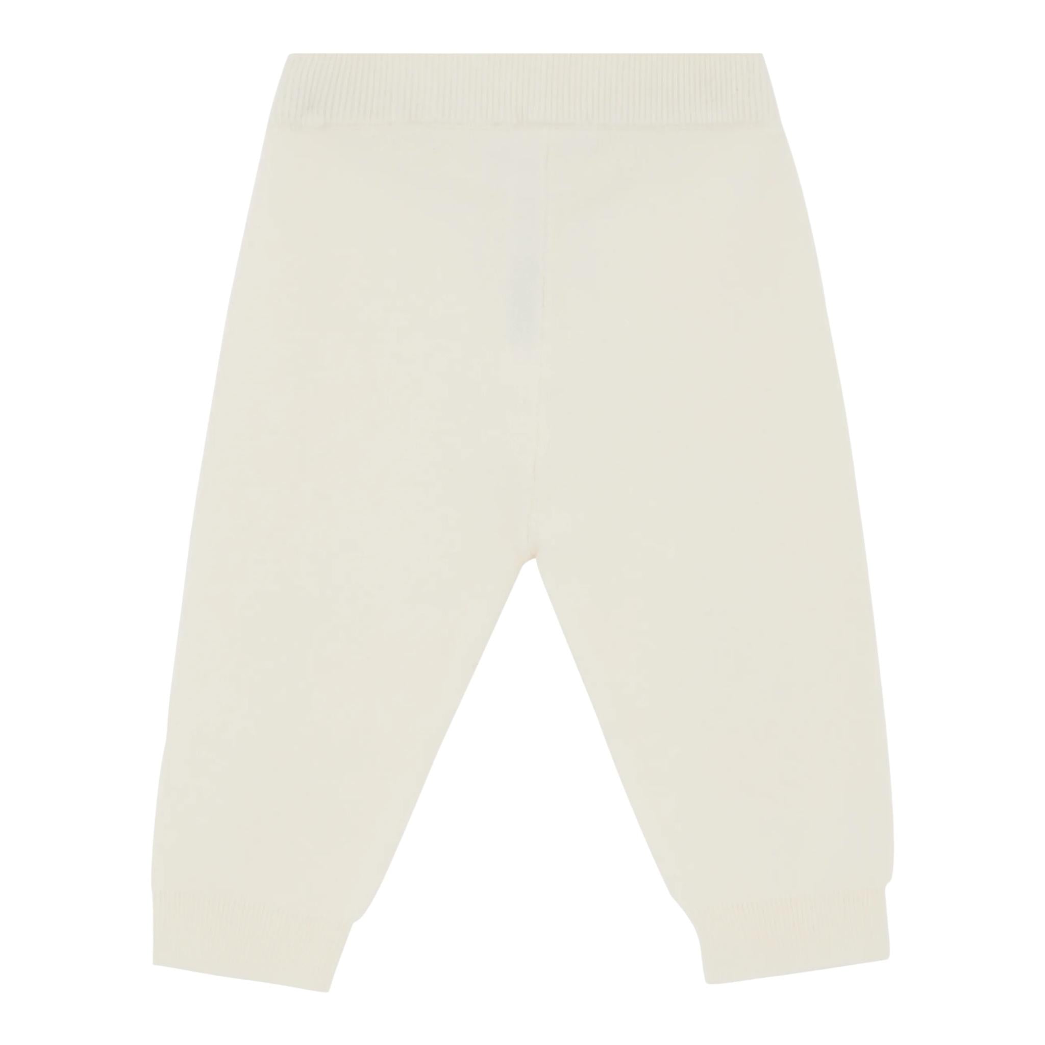 LIU JO completo 2 pezzi felpa-pantalone in maglia tinta unita Panna per Neonata HF4063X PANNA LIU JO