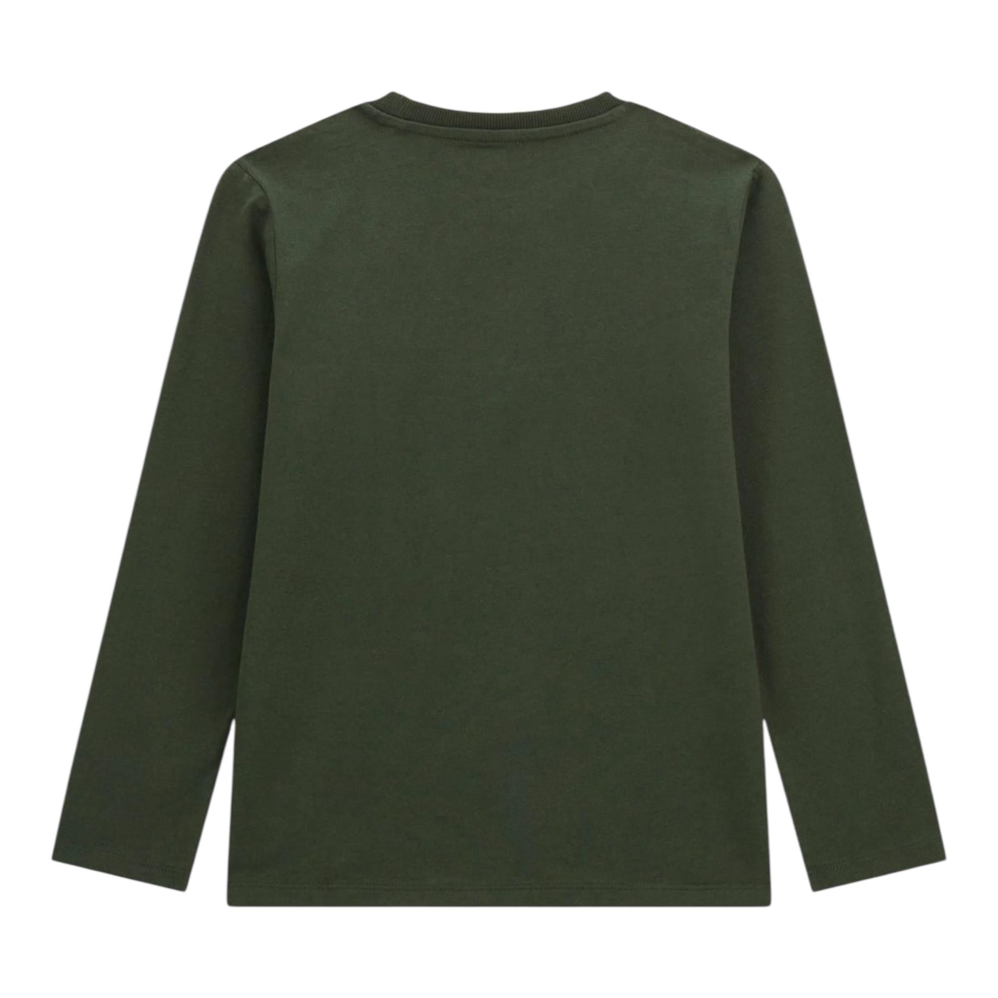 GUESS shirt girocollo tinta unita con stampa Verde per Bambino L4BI03I3Z14 VERDE GUESS