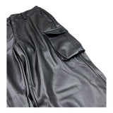 TWINSET pantalone tinta unita in ecopelle Nero per Bambina 242GJ2154X NERO TWINSET