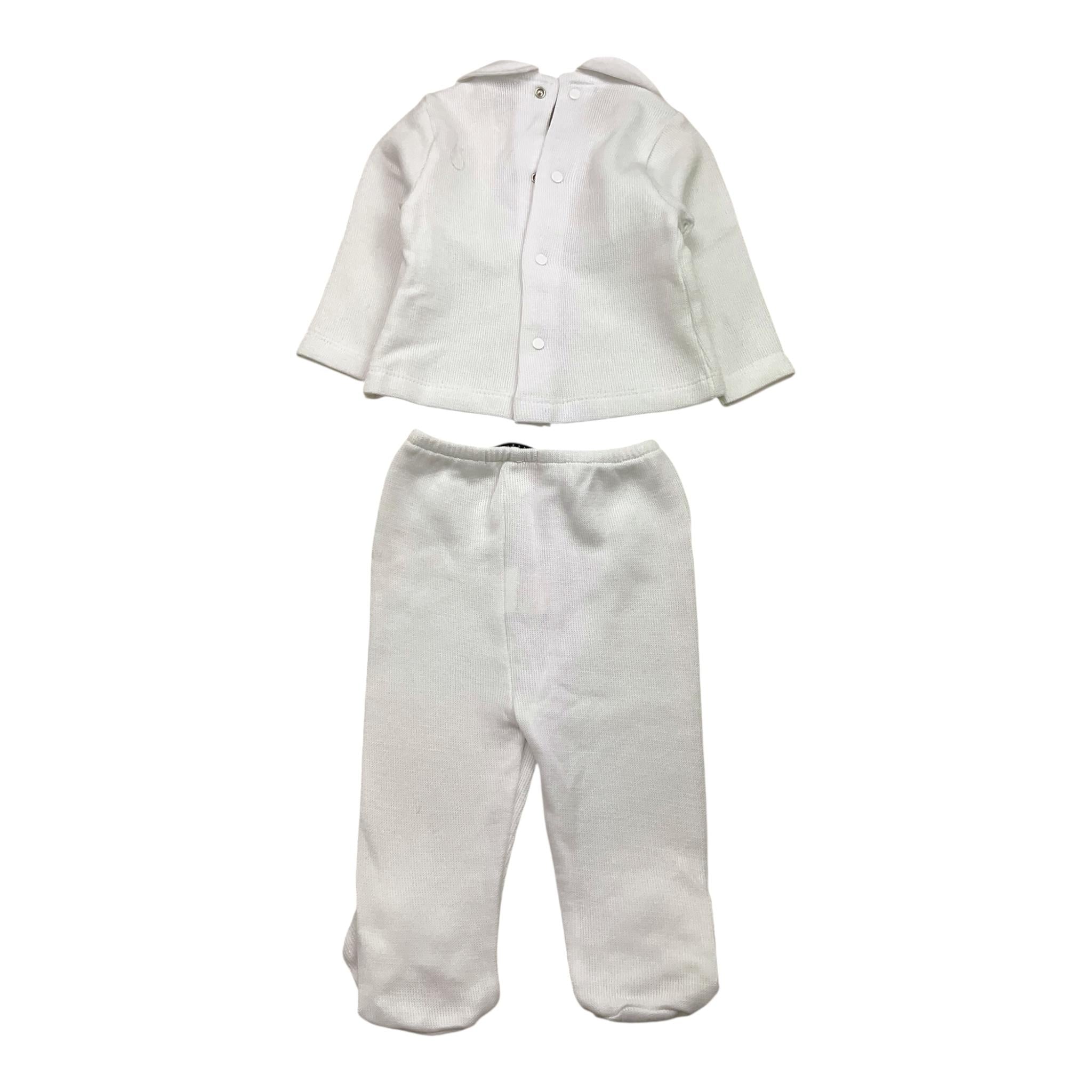BABIDU completo 2pz tinta unita maglia-ghettina Bianco per Neonata 51365 BIANCO BABIDU