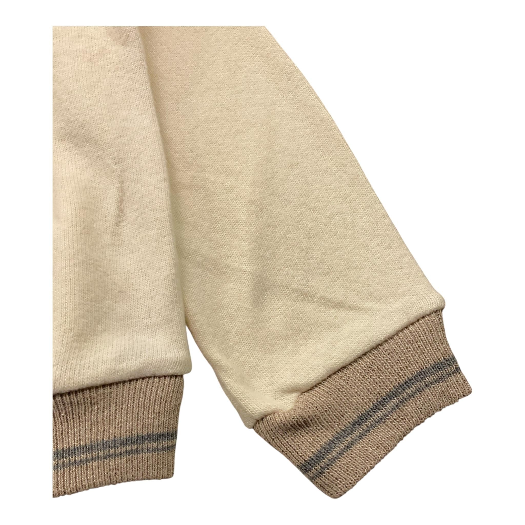 ZHOE & TOBIAH felpa tinta unita con cappuccio e stampa Panna per Neonato KTT34X PANNA ZHOE & TOBIAH