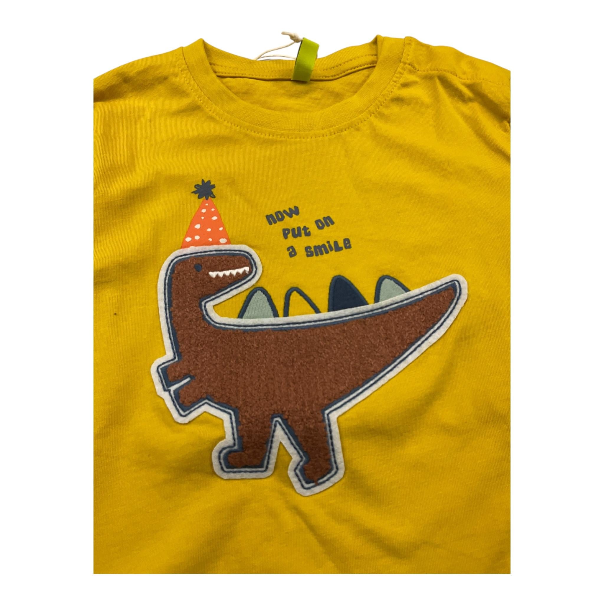 LOSAN shirt girocollo tinta unita con stampa in contrasto Giallo per Bambino 51033101016012 GIALLO LOSAN