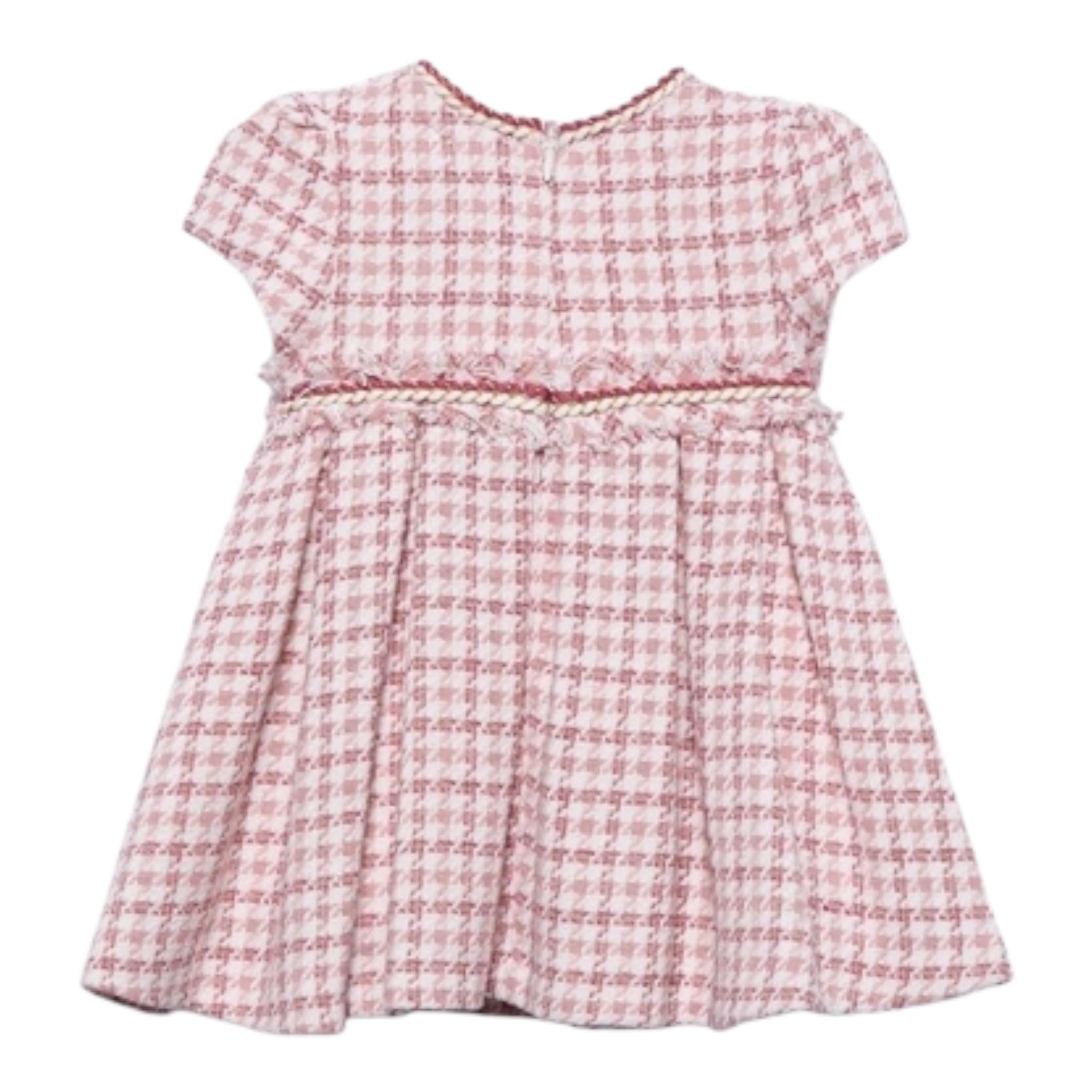 ABEL & LULA abito mezza manica bicolore con fantasia astratta Bianco/rosa per Bambina 5503 BIANCO/ROSA ABEL & LULA