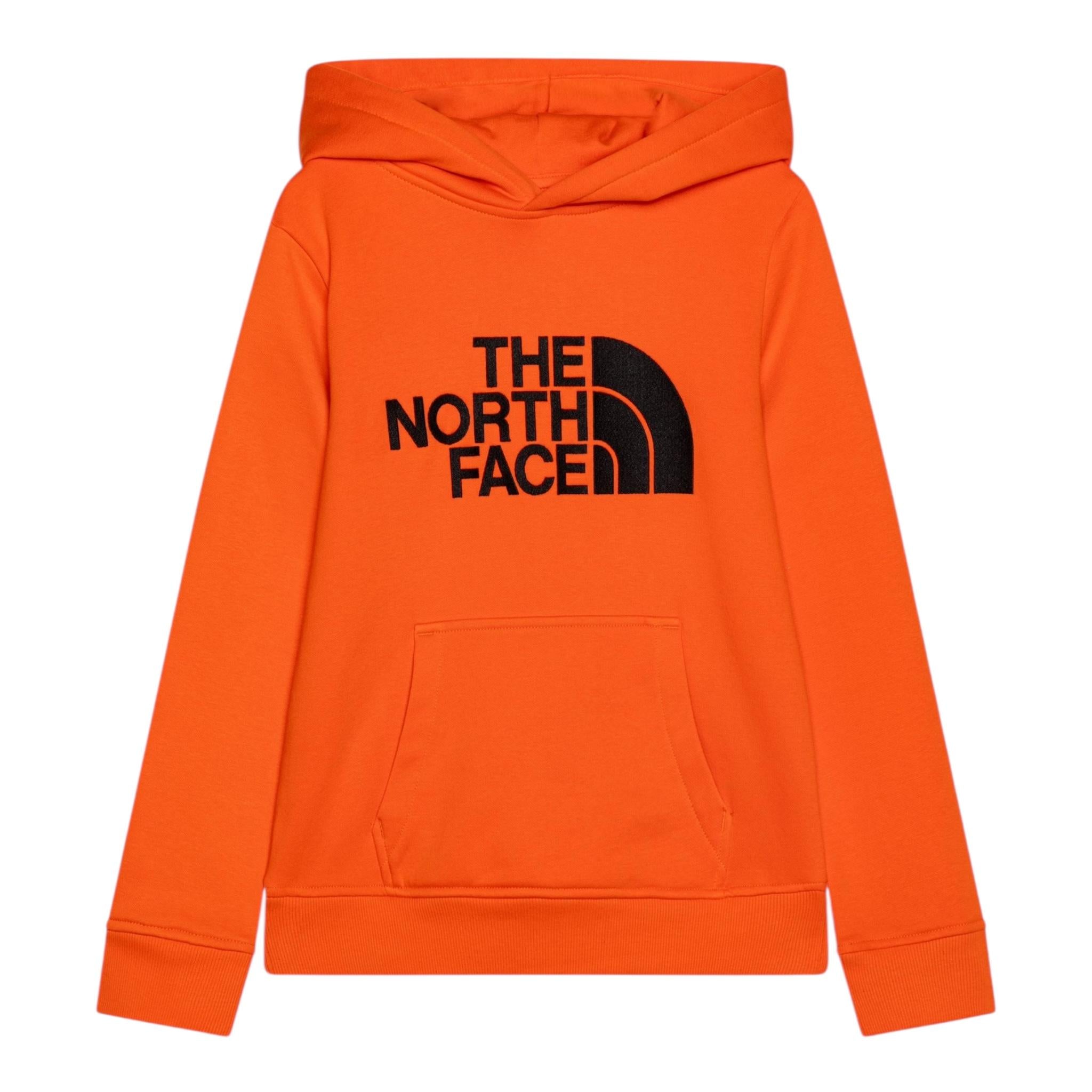 THE NORTH FACE felpa chiusa con cappuccio tinta unita con logo Arancione per Bambino NF0A89HH10P ARANCIONE THE NORTH FACE