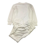 MOSCHINO completo 2pz in tuta felpa-pantalone Bianco per Bambino HUK04D BIANCO MOSCHINO