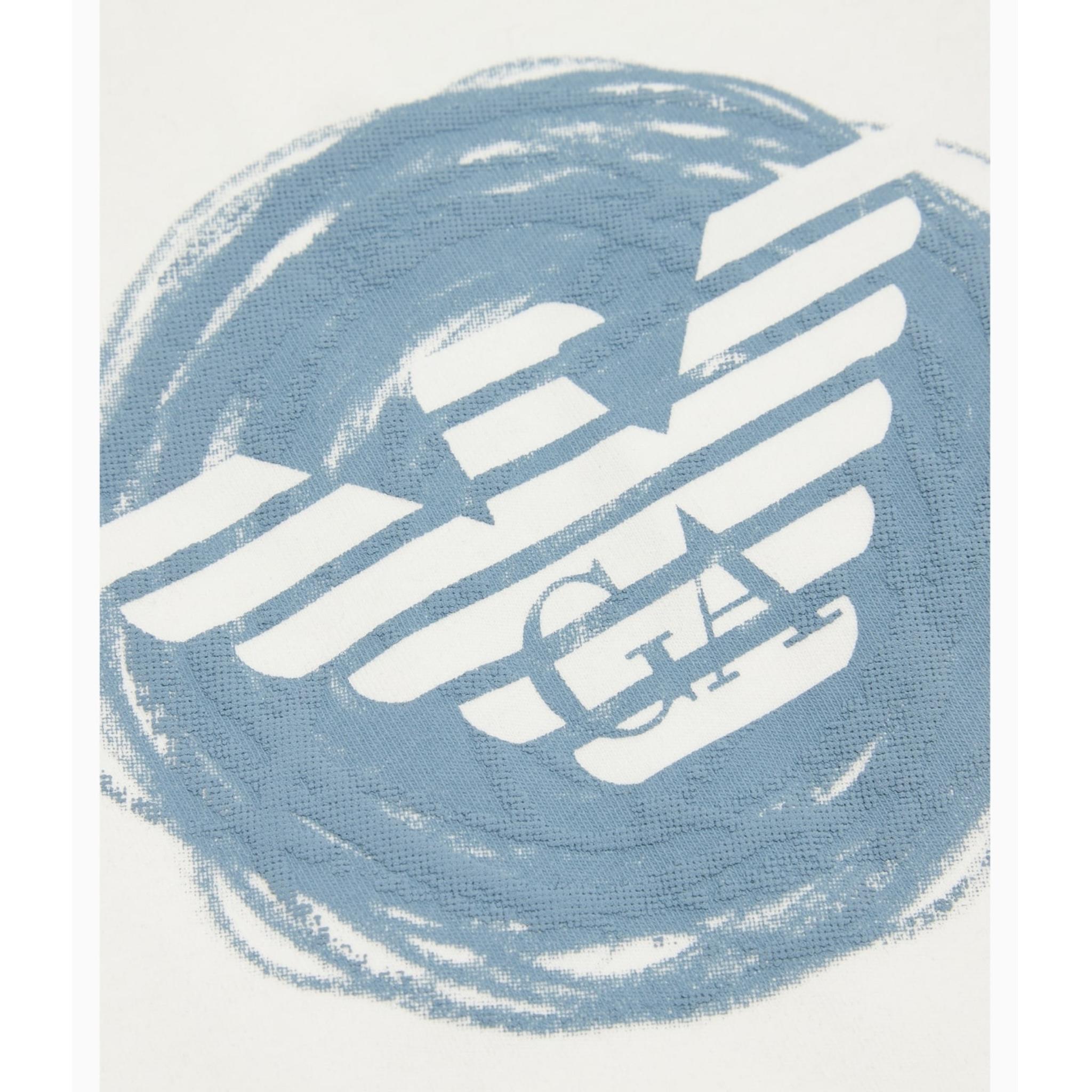 EMPORIO ARMANI shirt tinta unita gircollo con stampa Bianco per Bambino 6FHTJ4J BIANCO EMPORIO ARMANI