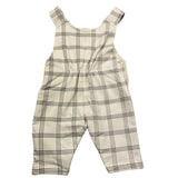 LE BEBE' salopette tinta unita fantasia quadri Panna per Neonato LBB5092 PANNA LE BEBE'