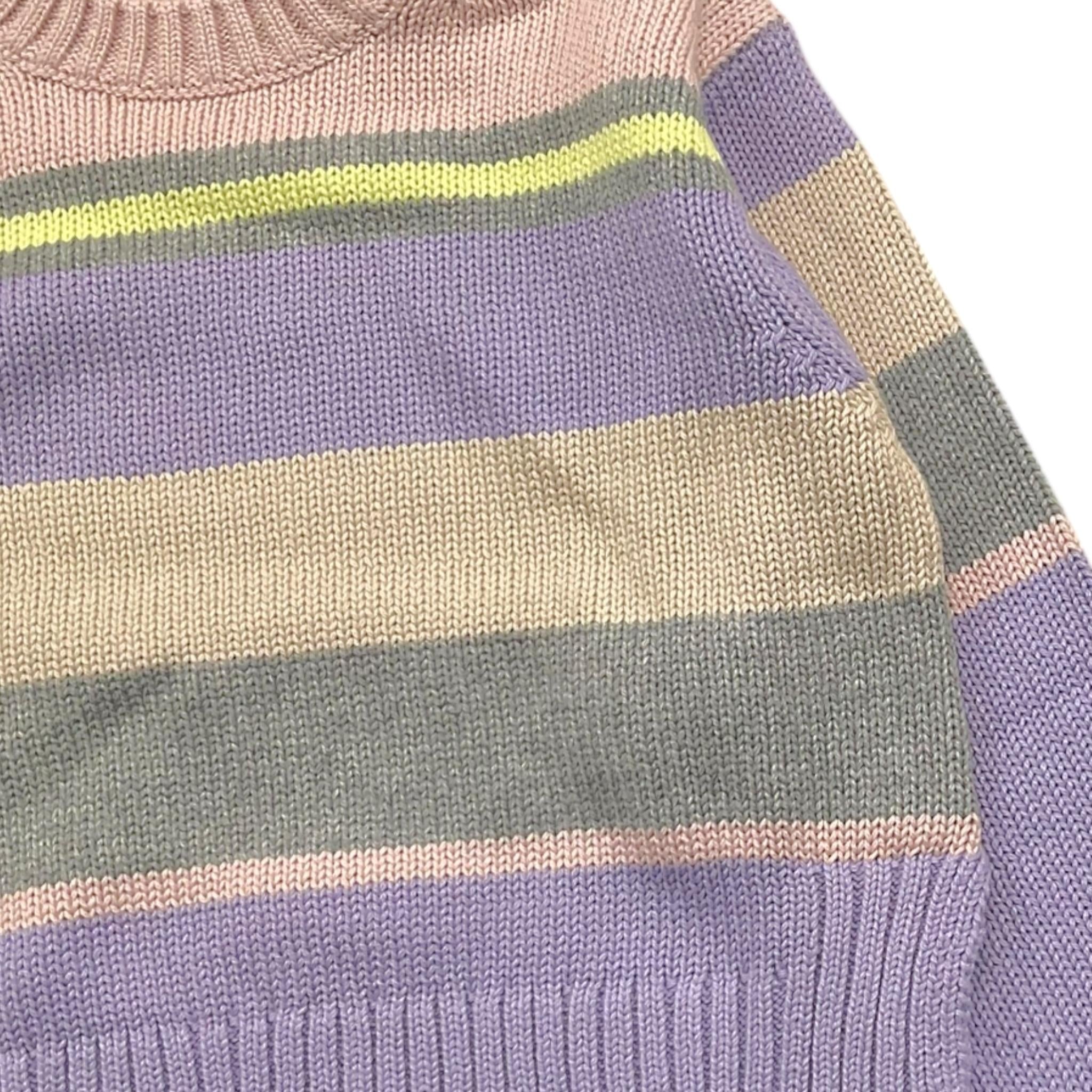 IL GUFO maglia tricolore girocollo fantasia a righe Multicolor per Bambina A24MA458EM109 MULTICOLOR IL GUFO