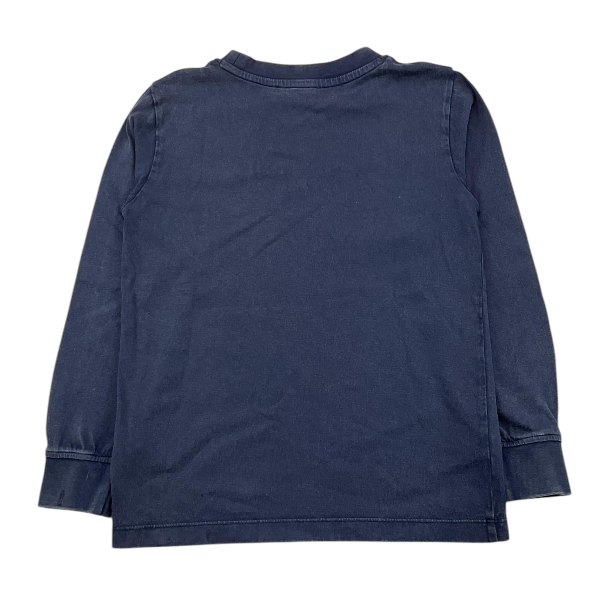 TRUSSARDI shirt girocollo tinta unita con stampa Blu per Bambino TBA25133TS BLU TRUSSARDI