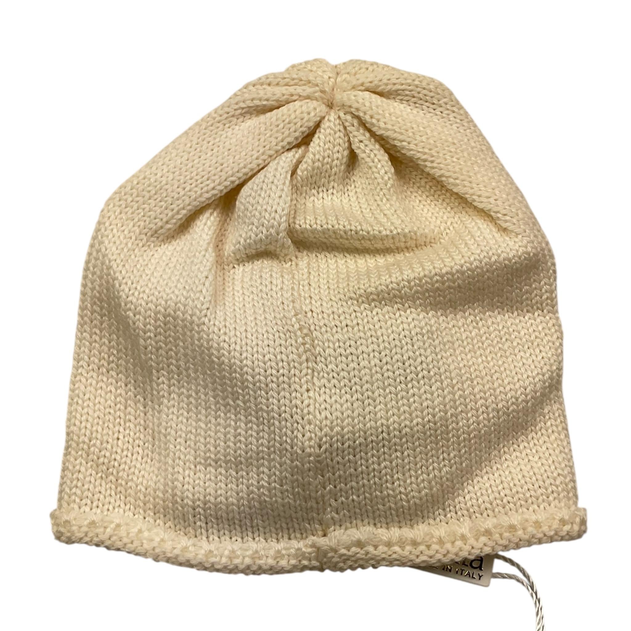 ALETTA cappello tinta unita con applicazioni Panna per Neonata CR888860 PANNA ALETTA