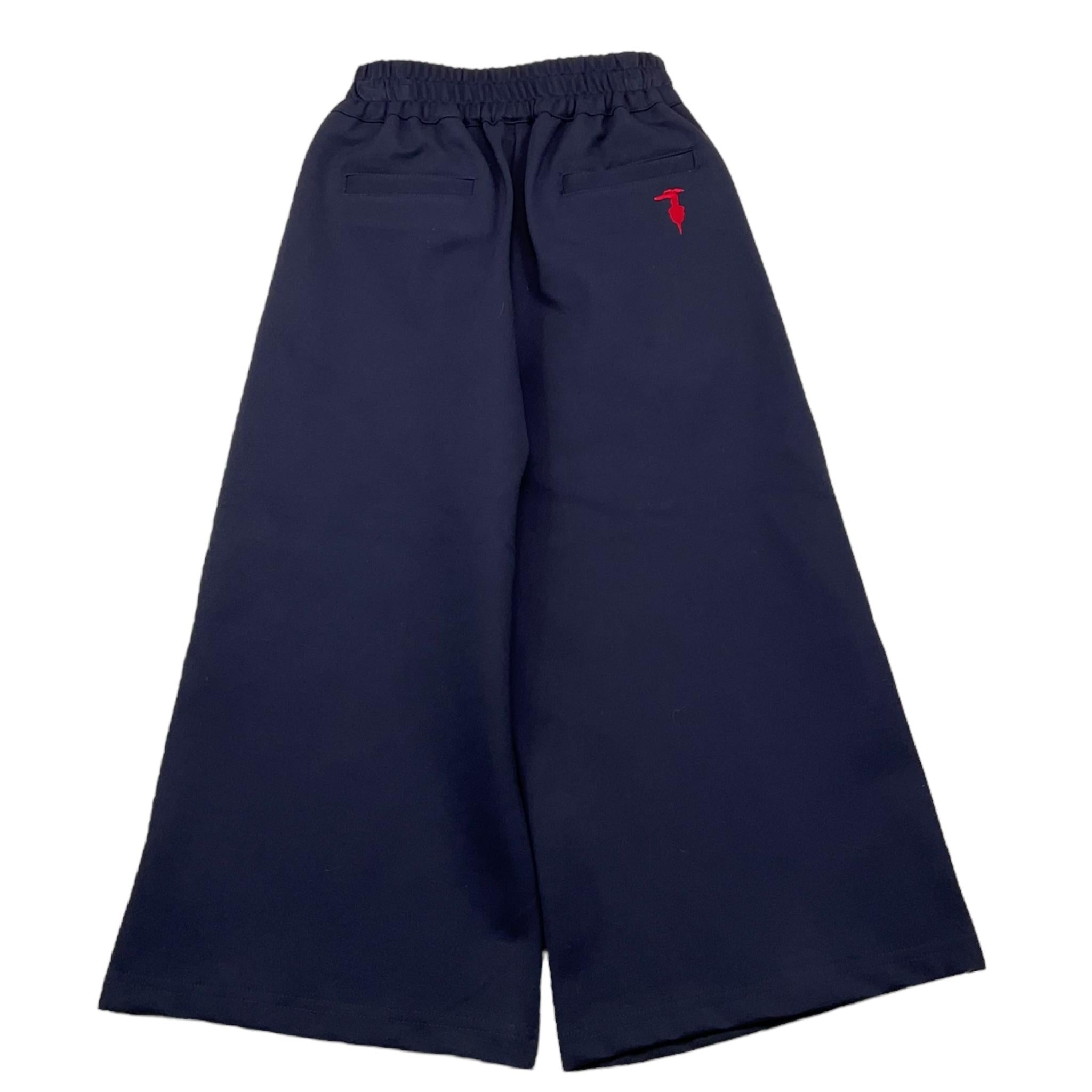 TRUSSARDI pantalone tinta unita modello palazzo Blu per Bambina TGA25073PA BLU TRUSSARDI