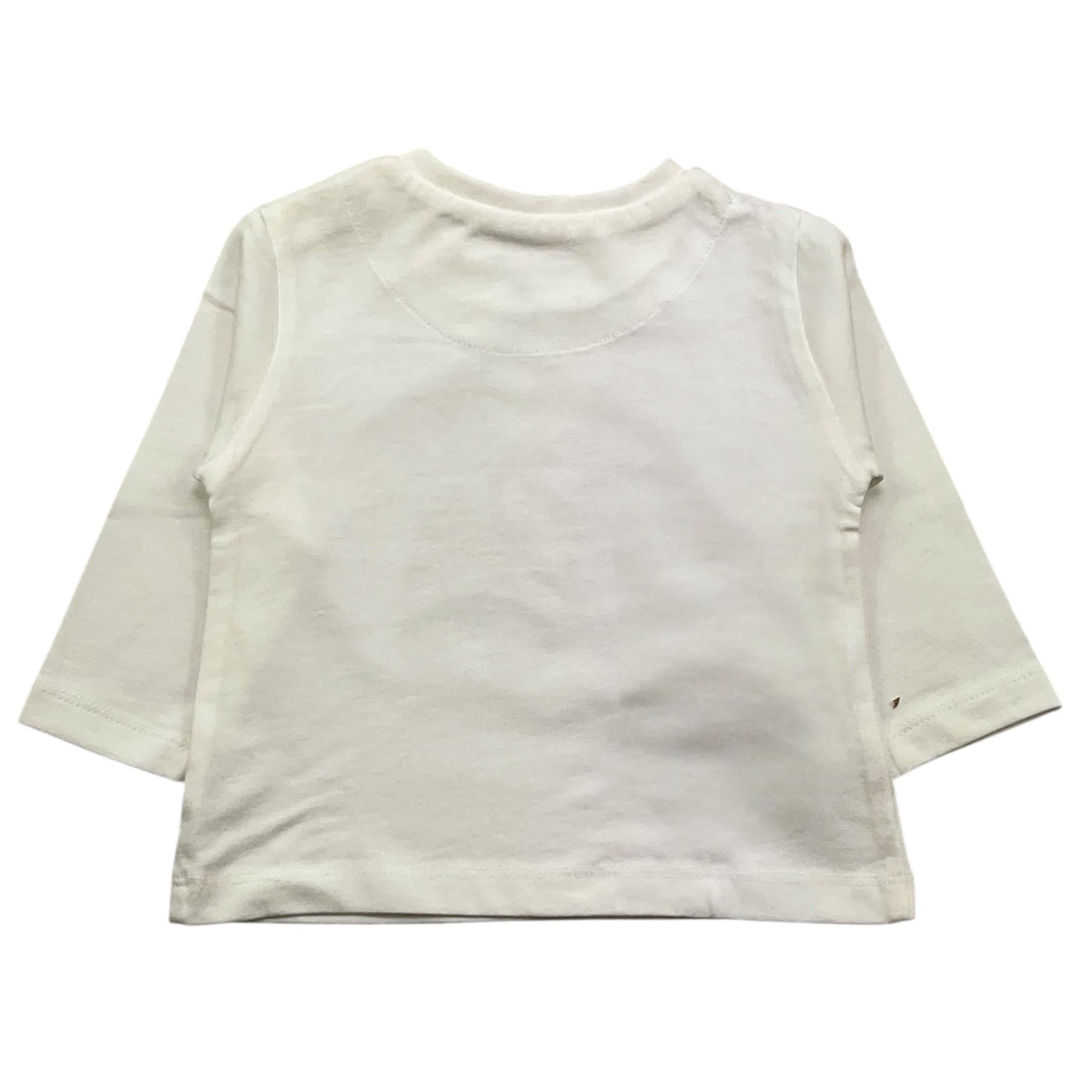 MAYORAL shirt girocollo tinta unita con stampa in contrasto Bianco per Neonato 2034X BIANCO MAYORAL