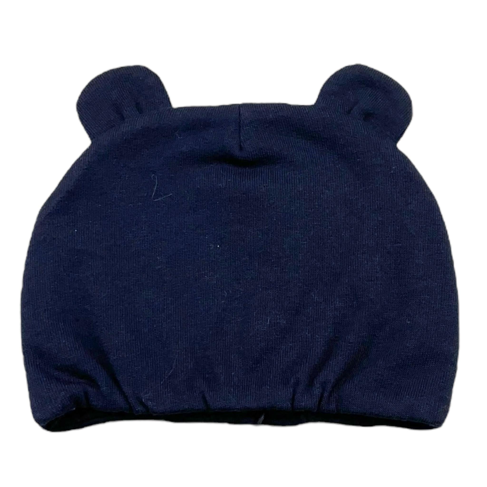 MOSCHINO cappello tinta unita con orecchie Blu per Neonato MUX04V BLU MOSCHINO