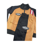 MOSCHINO completo 2 pezzi felpa-pantalone bicolore Beige per Bambino HUK041 BEIGE MOSCHINO