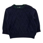 LE BEBE' maglia girocollo tinta unita con bottoni Blu per Neonato LBB5147 BLU LE BEBE'