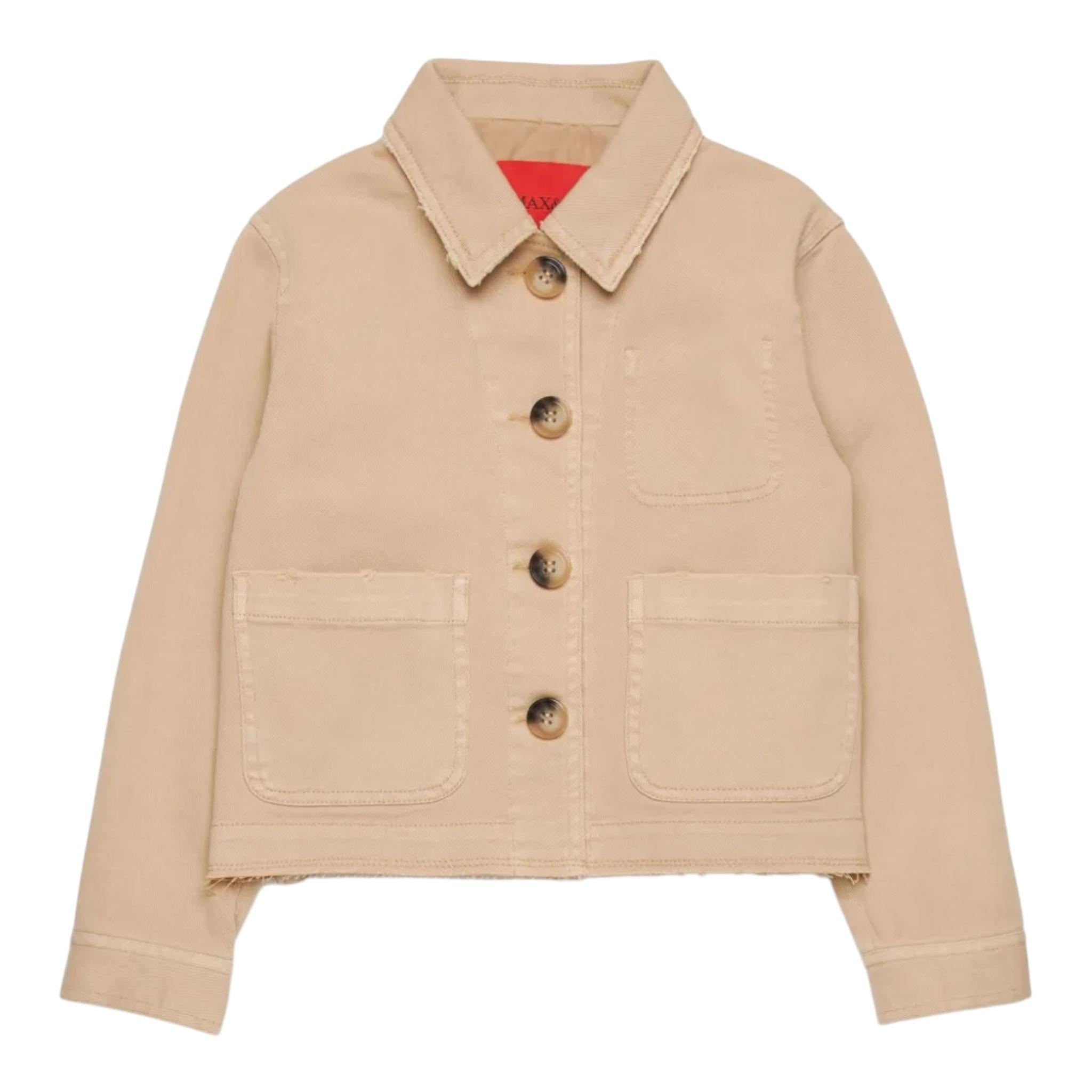 MAX&Co. giacca tinta unita con bottoni Beige per Bambina MX0029 BEIGE MAX&Co.