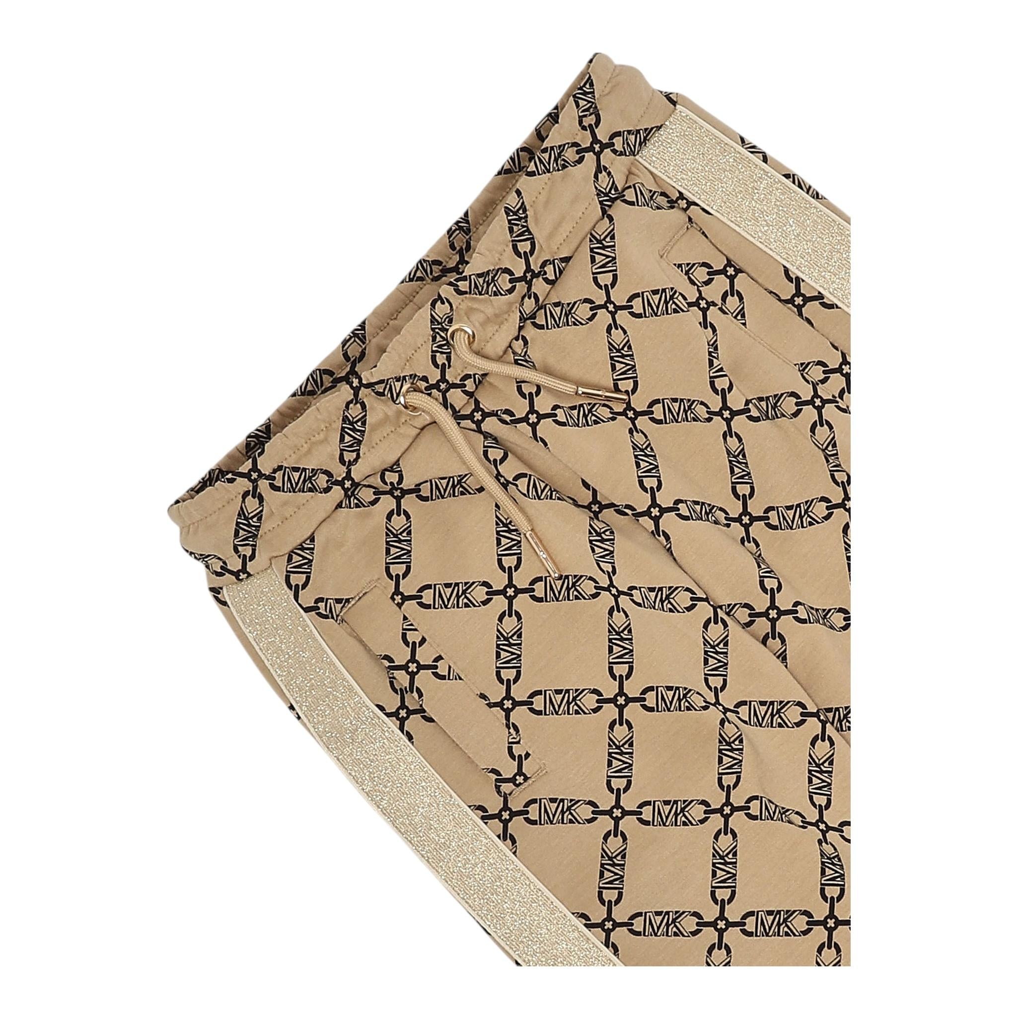 MICHAEL KORS pantalone modello tuta tinta unita logato Beige per Bambina R30181X BEIGE MICHAEL KORS