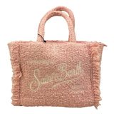 SAINT BARTH borsa tinta unita con logo Rosa per Bambina COLETTETWEED ROSA SAINT BARTH