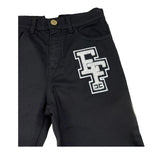 ELISABETTA FRANCHI pantalone tinta unita con ricamo Nero per Bambina EFPA266 NERO ELISABETTA FRANCHI