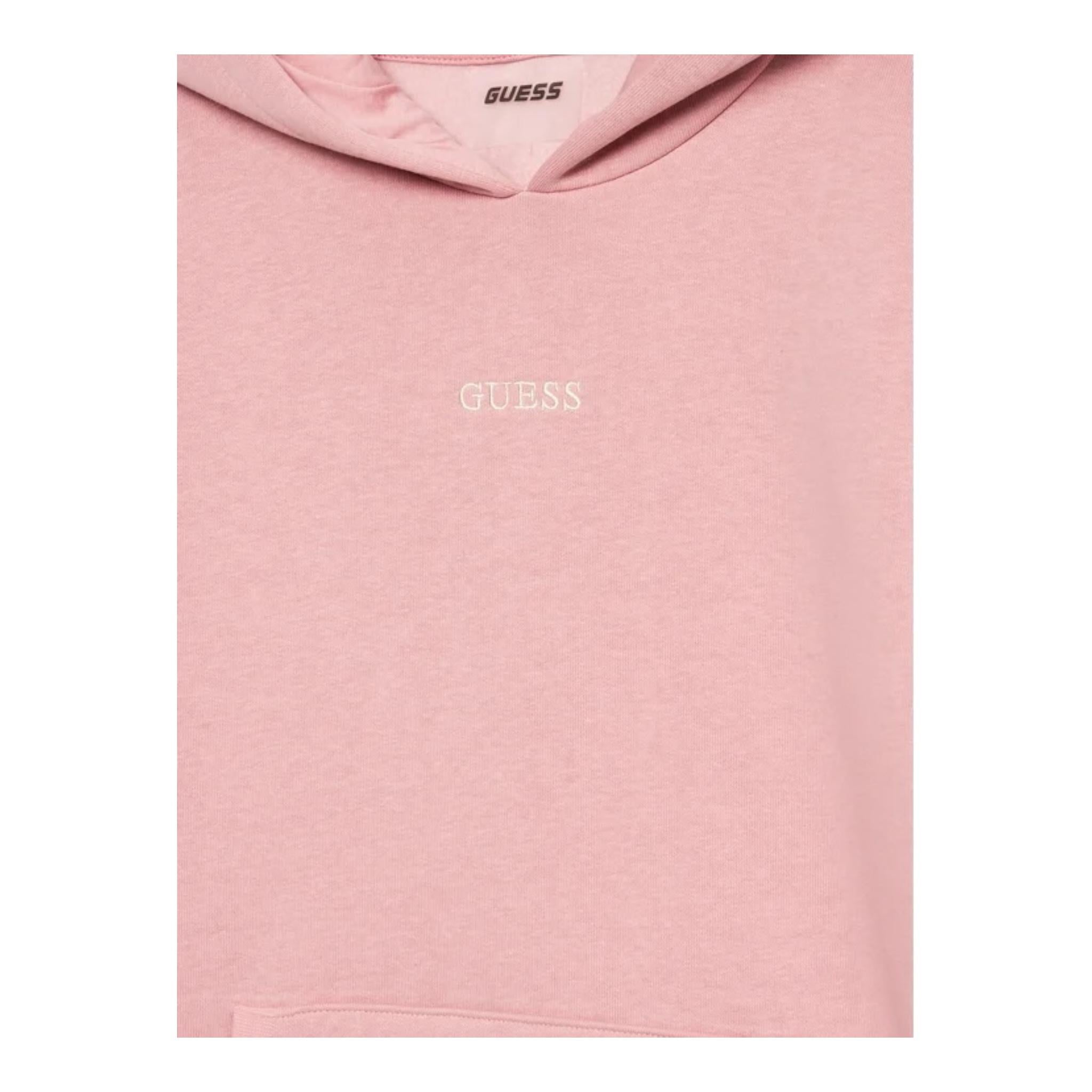 GUESS felpa tinta unita con cappuccio e stampa Rosa per Bambina J4BQ29KCHX0 ROSA GUESS