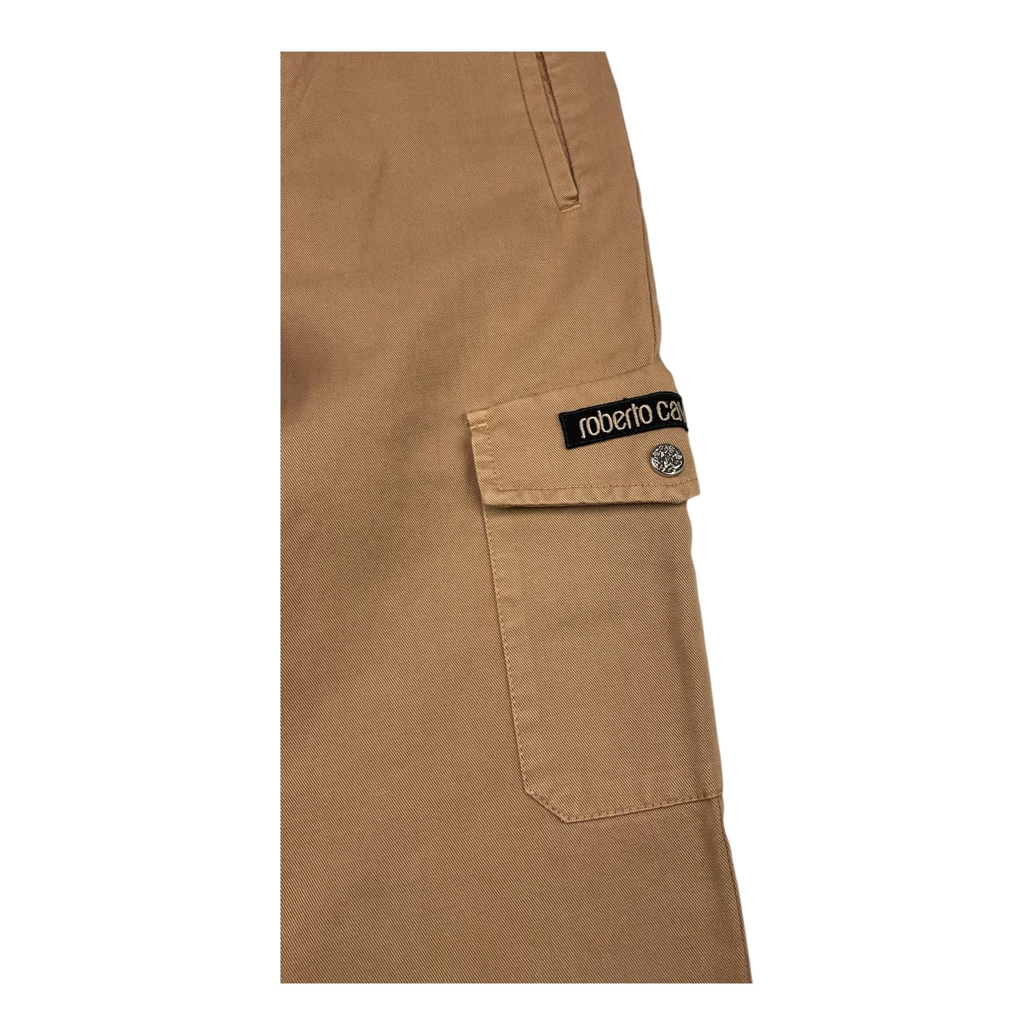 ROBERTO CAVALLI pantalone tinta unita con tasconi Beige per Bambino TJT20B BEIGE ROBERTO CAVALLI