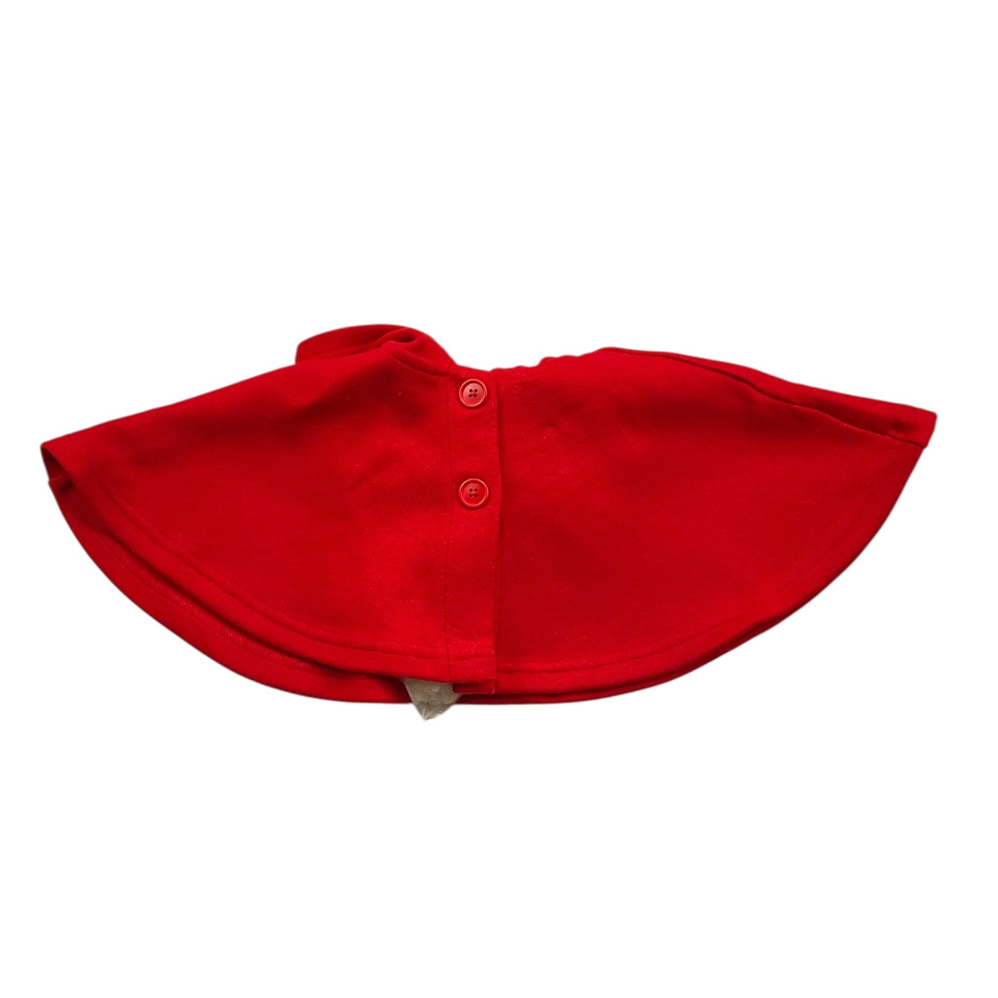 Y-CLU mantella tinta unita con cappuccio Rosso per Neonata YN20719 ROSSO Y-CLU
