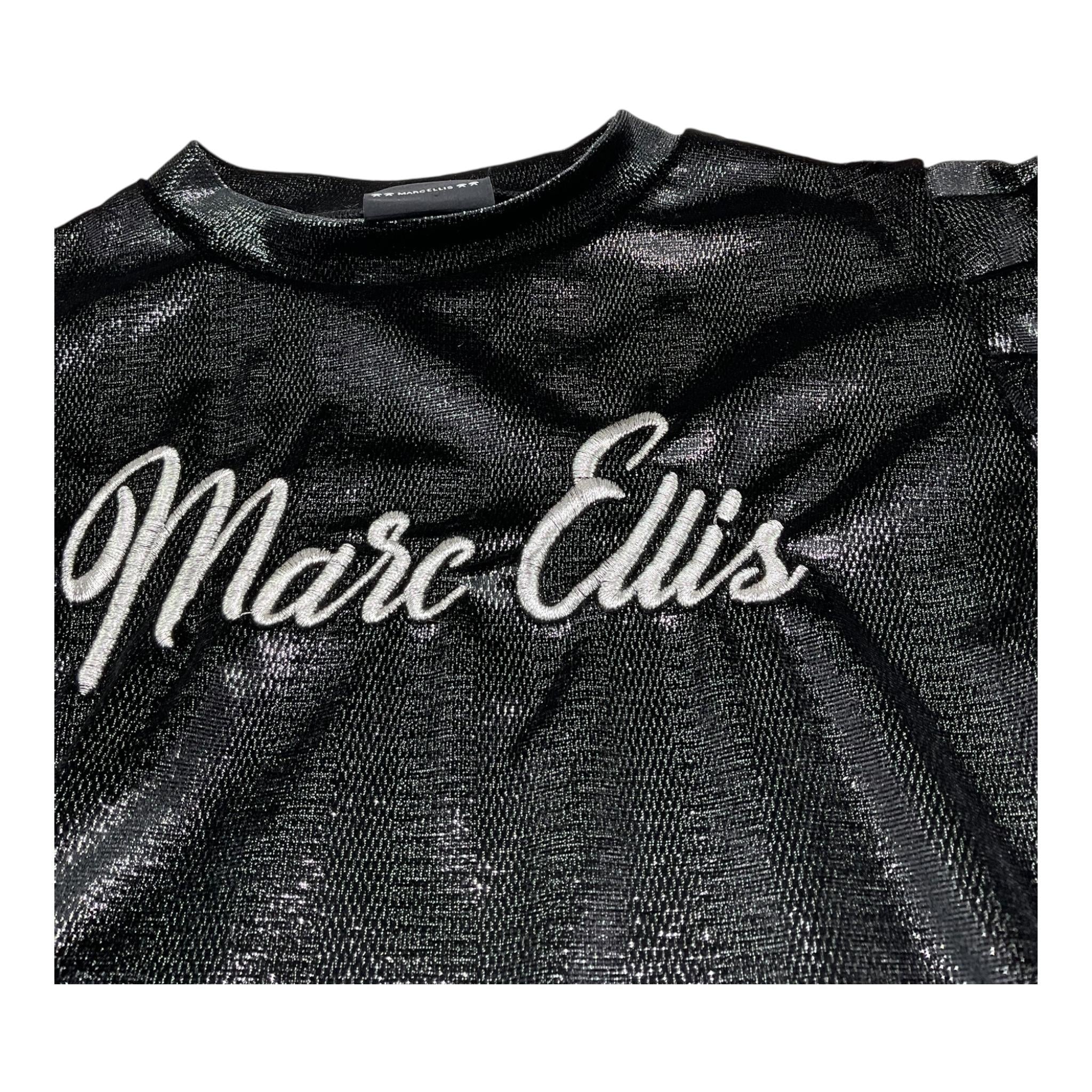 MARC ELLIS abito manica lunga tinta unita in velluto Nero per Bambina JMJDR00108X NERO MARC ELLIS