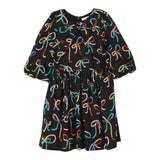 STELLA McCARTNEY abito tinta unita con fantasia Nero per Bambina TV1F93 NERO STELLA McCARTNEY