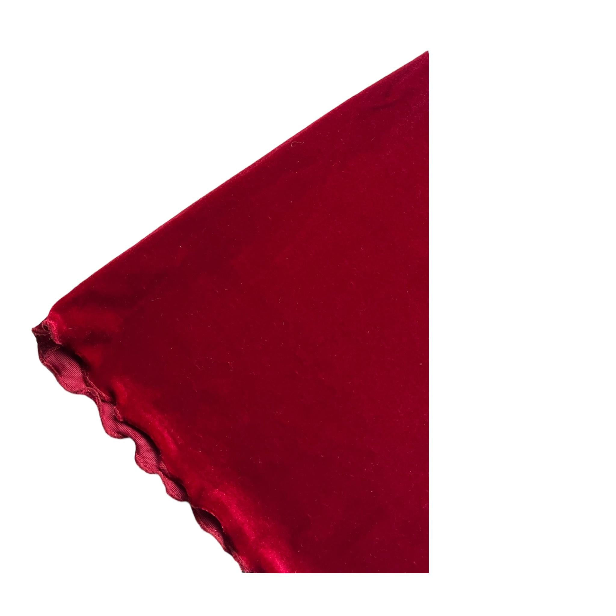 LA STUPENDERIA pantalone tinta unita modello zampa in velluto Rosso per Bambina TJPN46 ROSSO LA STUPENDERIA