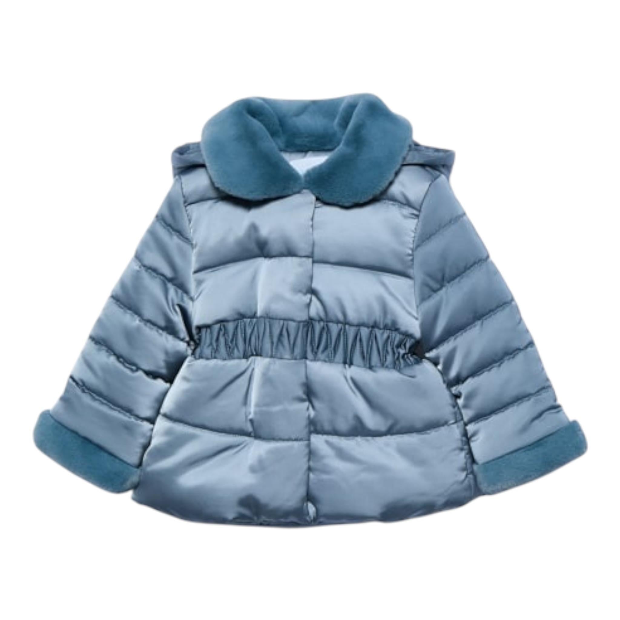 ABEL & LULA giubbino tinta unita con zip e cappuccio Azzurro per Neonata 5818X AZZURRO ABEL & LULA