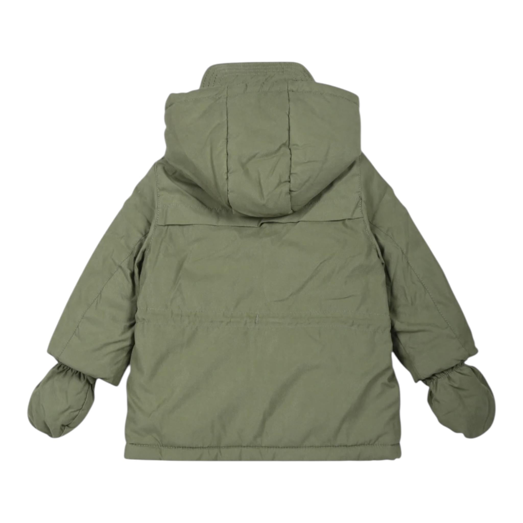 MAYORAL parka tinta unita con cappuccio e guanti Verde per Neonato 2467 VERDE MAYORAL