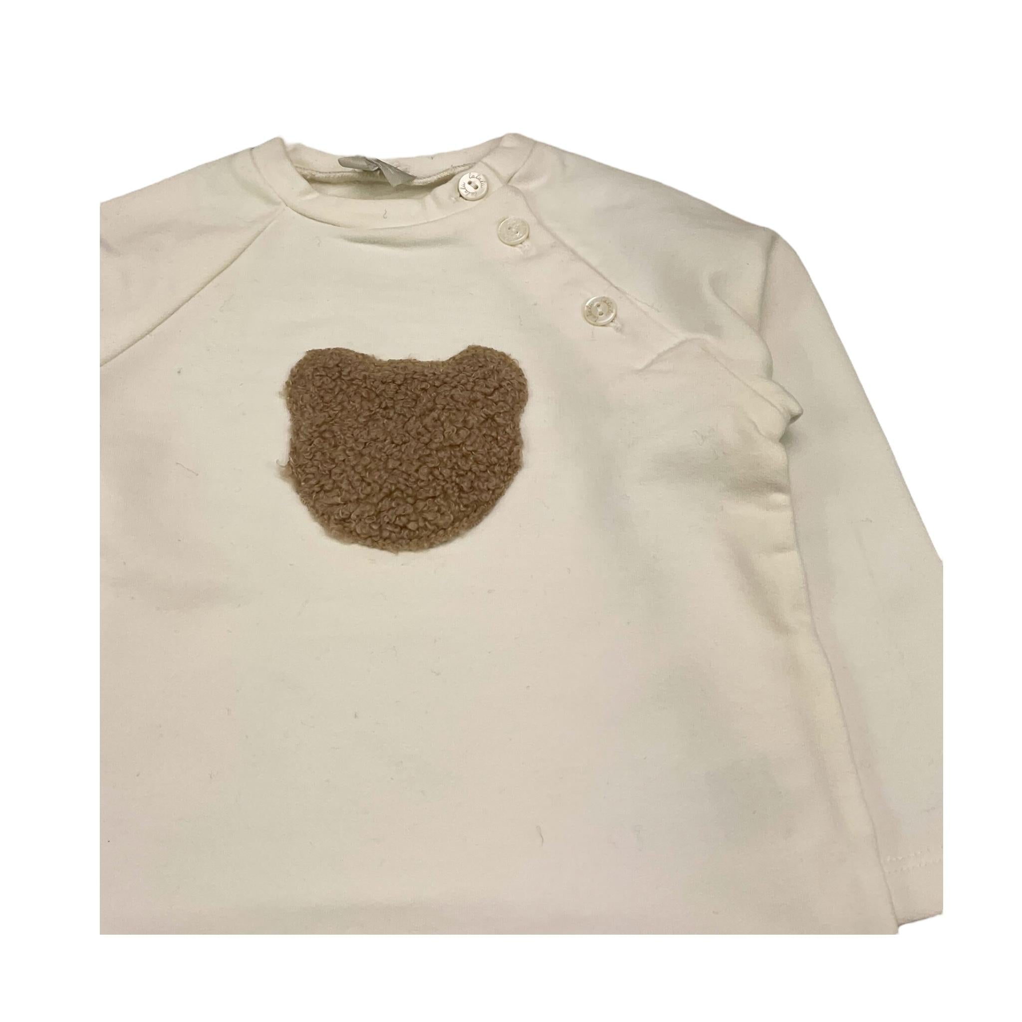 LALALU' completo 2 pezzi felpa-pantalone Panna per Neonato CTL4H PANNA LALALU'
