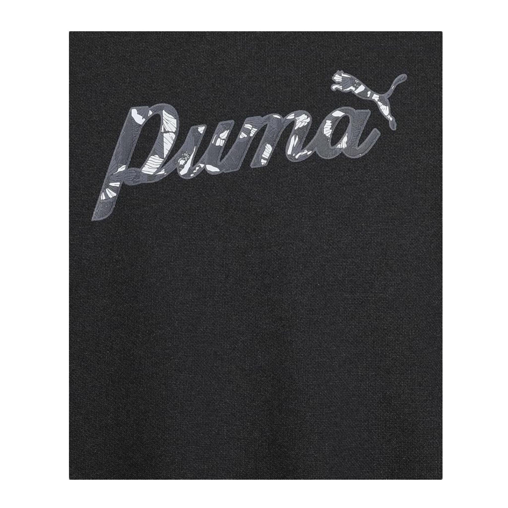 PUMA completo 2 pezzi felpa-pantalone tinta unita Nero per Bambina 683322 NERO PUMA
