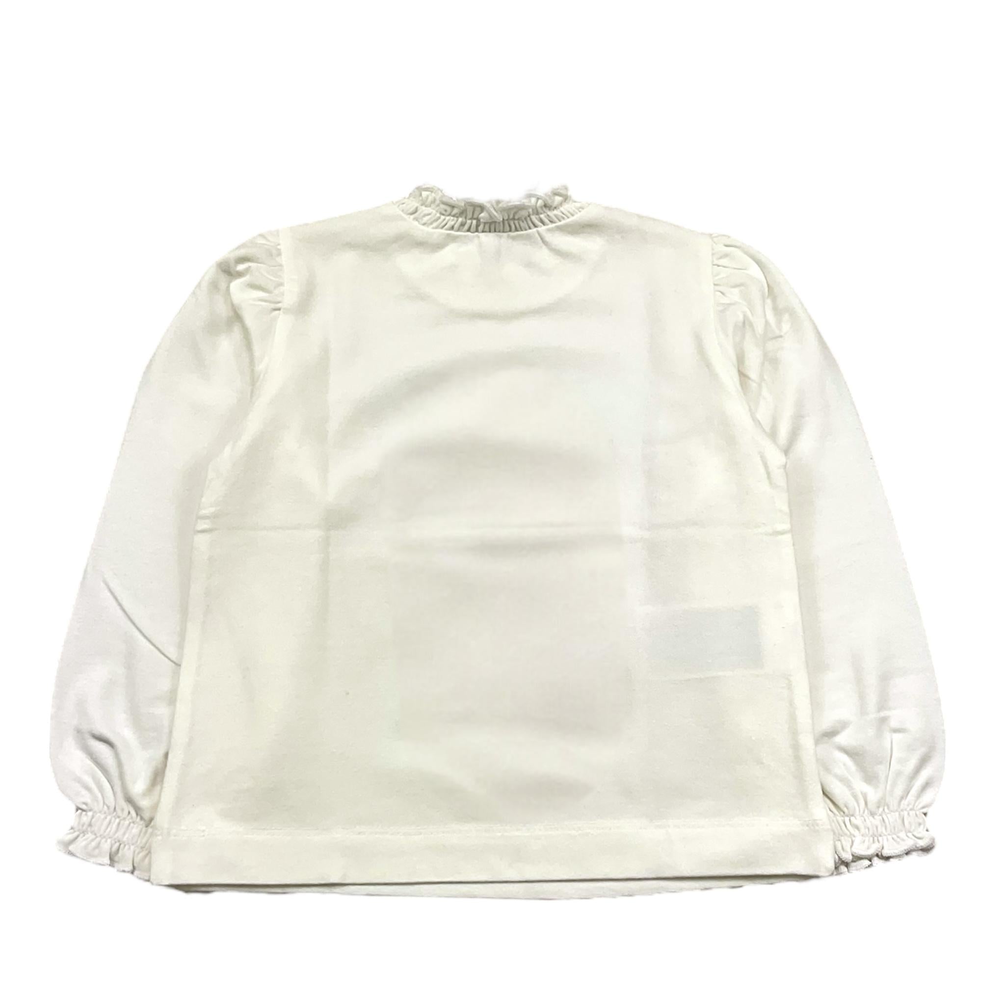 MAYORAL shirt girocollo tinta unita con stampa in contrasto Bianco per Bambina 2045 BIANCO MAYORAL