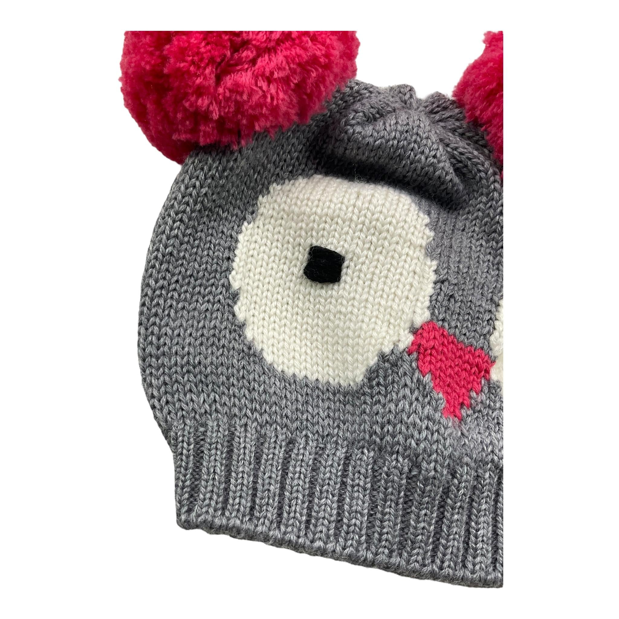 CATYA cappello tinta unita con pon pn Grigio per Neonata 721561 GRIGIO CATYA